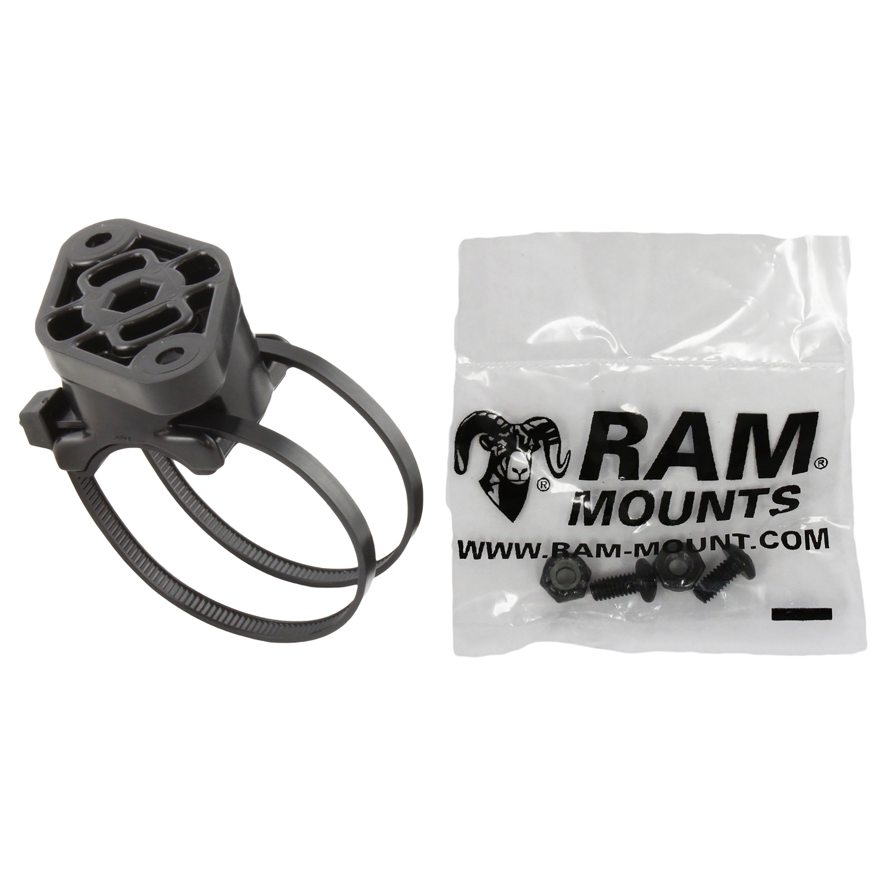 Uchwyt rowerowy RAM® EZ-On/Off™ z obrotowym adapterem bazowym i elementami montażowymi