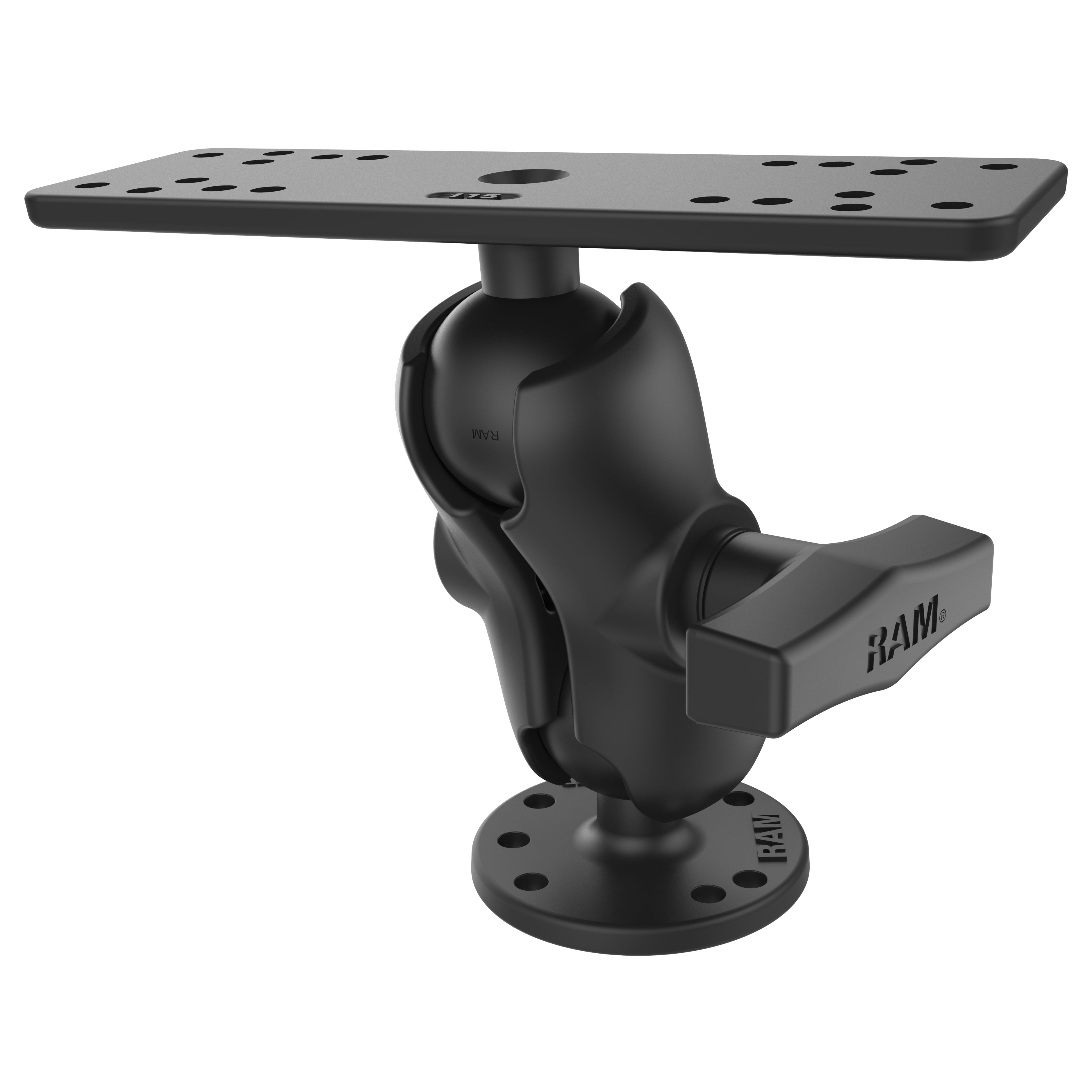 RAM® universele marine-elektronicahouder – C-formaat kort