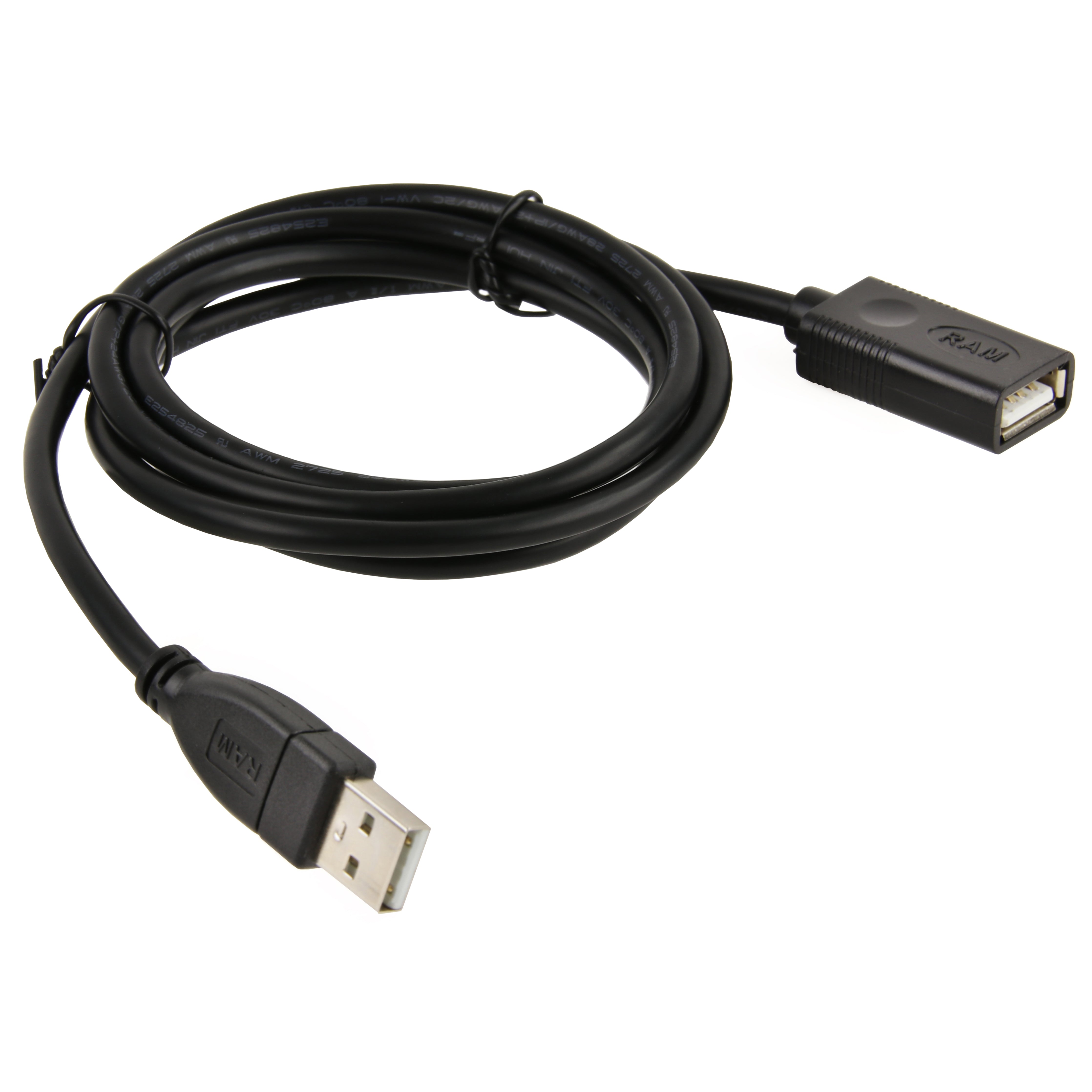 RAM® USB 2.0 Type-A male naar Type-A female verlengkabel