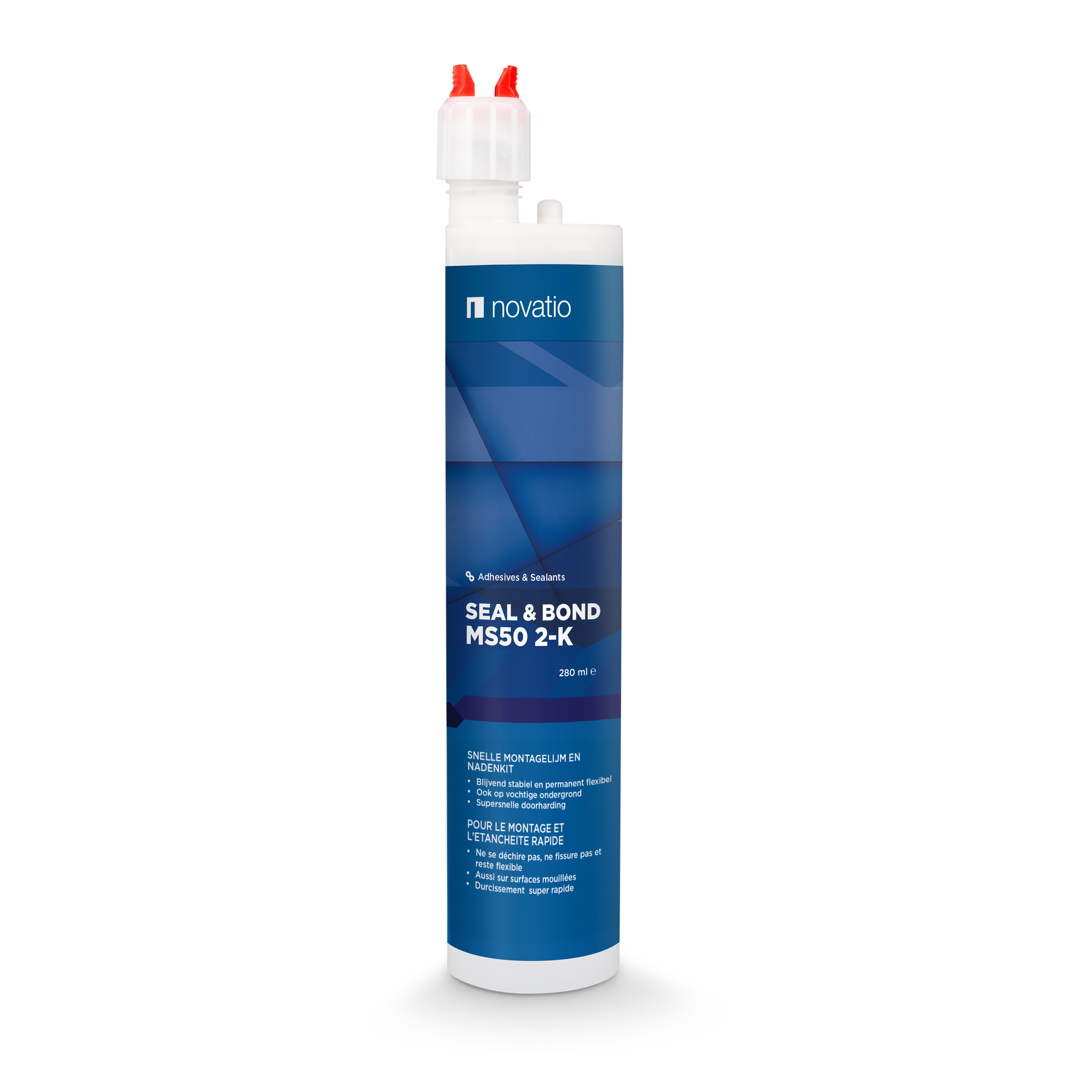 Novatio Seal & Bond MS50 2-K zwart - patroon 280ml
