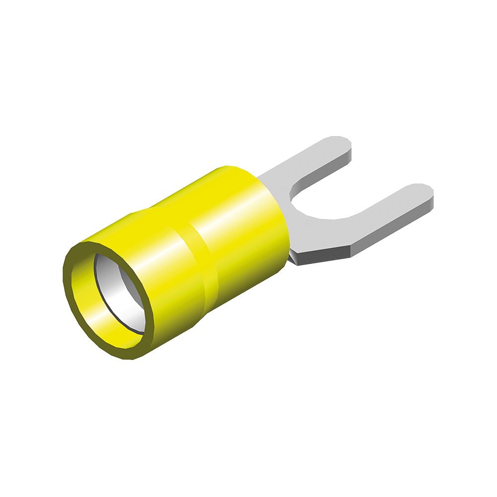 Cosse 5,3mm à fourche jaune
