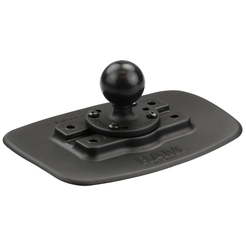 Base autoadhesiva negra RAM® Bond-A-Base™ con bola
