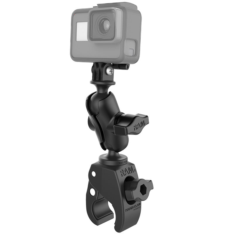 RAM® Tough-Claw™ klemhouder met actiecamera-adapter - aluminium