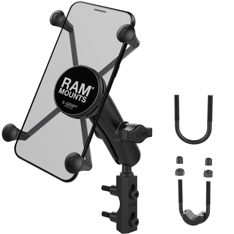 RAM® X-Grip® houder voor grote telefoons met rem-/koppelingsreservoirbasis – medium