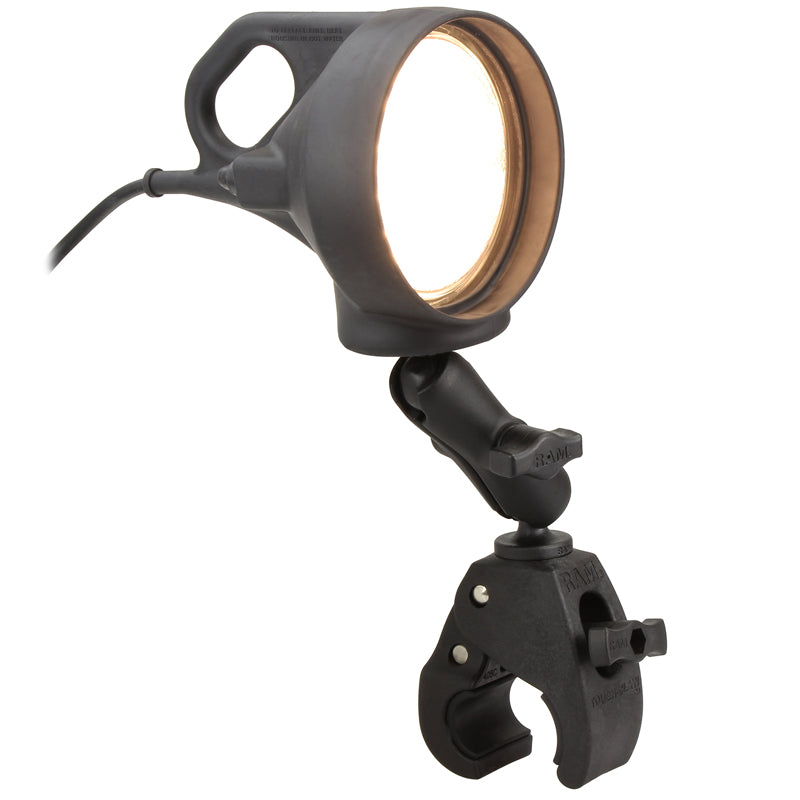 RAM® Tough-Claw™ dubbele kogelhouder met LED-spot