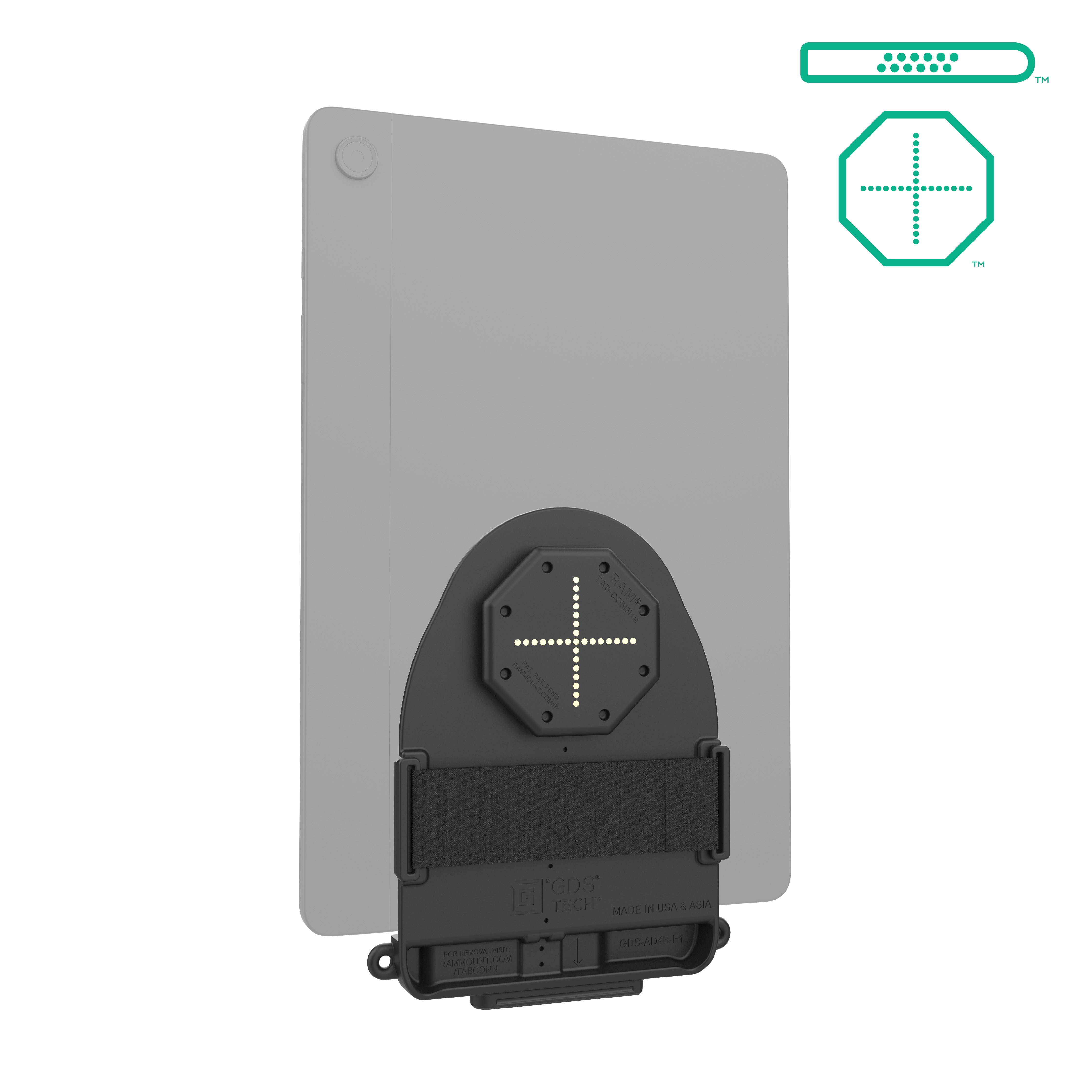 GDS® Tab-Conn™ voor tablets zonder hoes (D Shape & Rear Pogo Pads)
