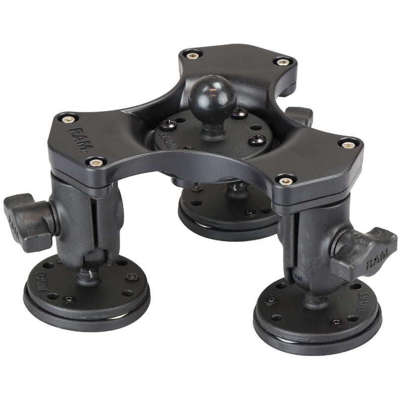 RAM® triple ball-and-socket magnetic base with ball