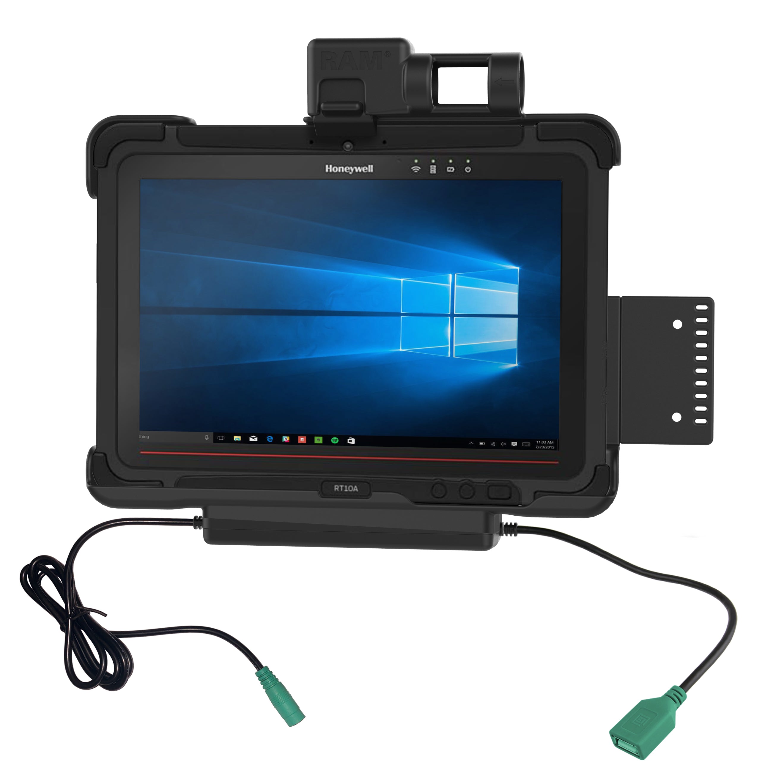 Station d'accueil RAM® Power + data pour tablette Honeywell RT10
