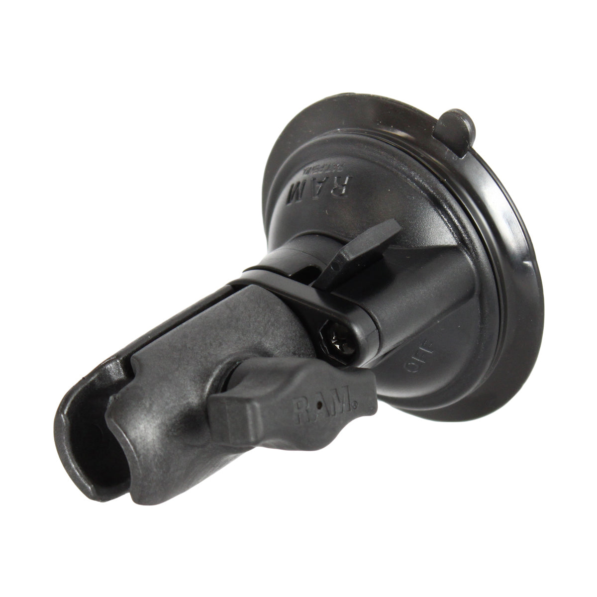 RAM® Twist-Lock composite rotating suction cup mount with socket arm