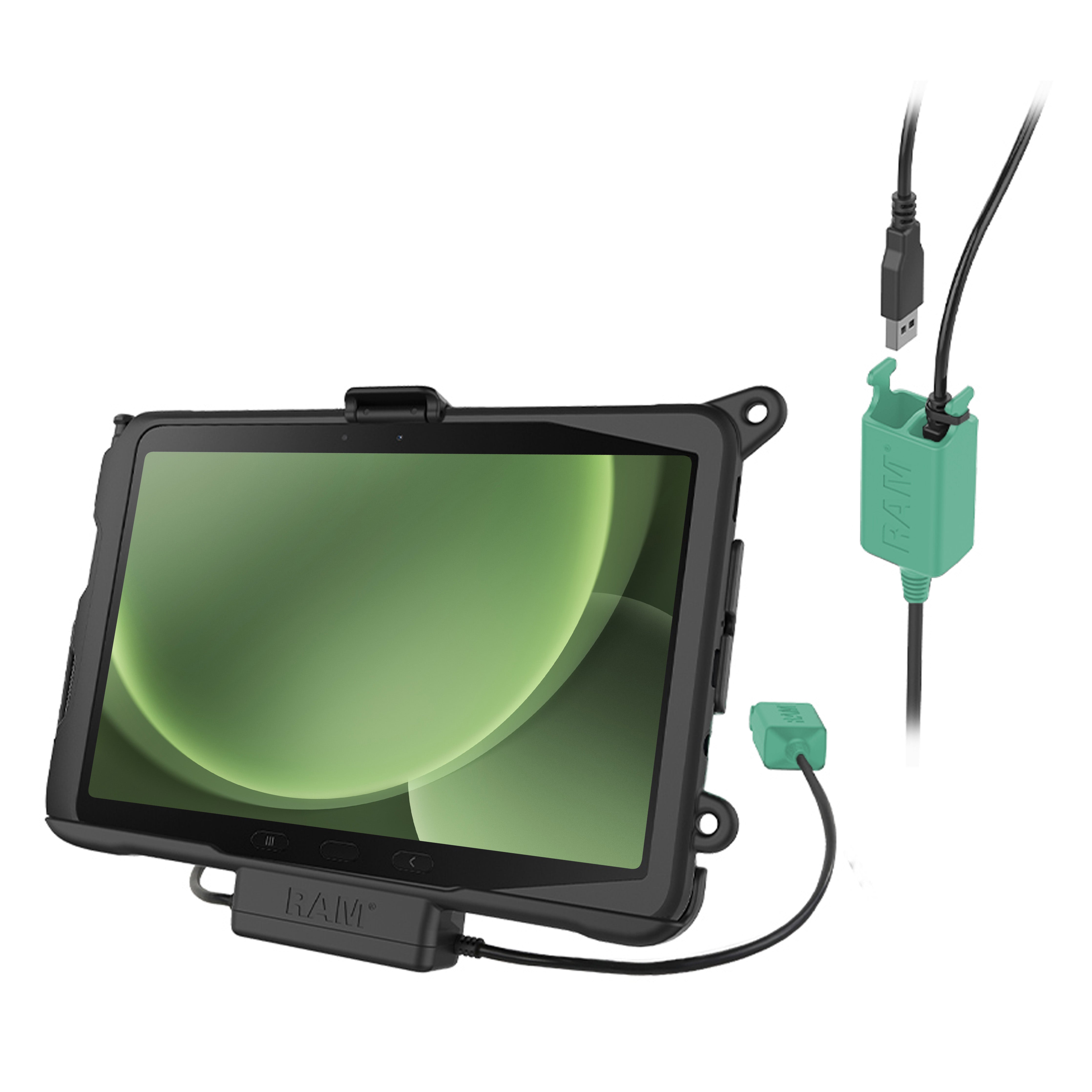 RAM® voedings- & dubbele USB-datadock voor Tab Active5 Pro & 4 Pro