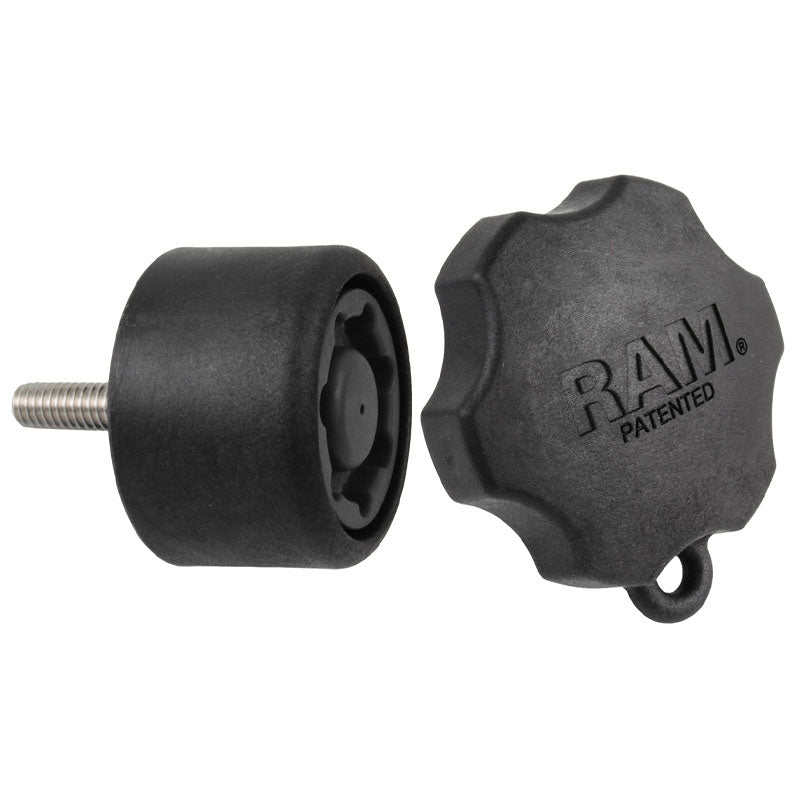 Bouton de sécurité RAM® Pin-Lock™ 7 broches pour plaques à cardan de bras pivotants