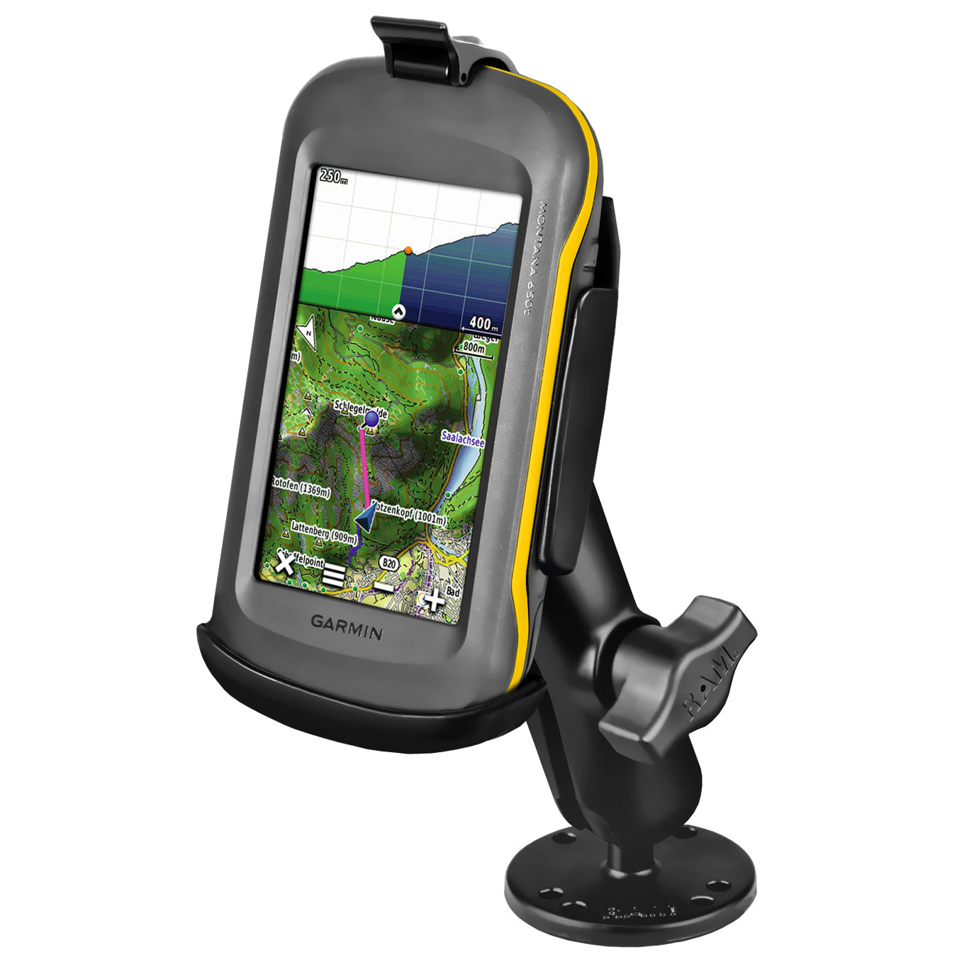 RAM® EZ-Roll'r™ inschroefhouder voor Garmin Montana 600-serie