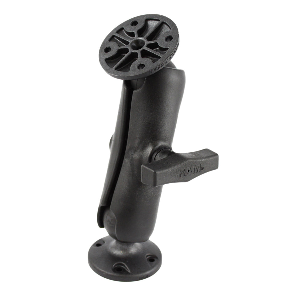 RAM® composiet dubbele kogelhouder met twee ronde platen - medium
