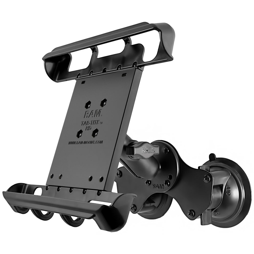 RAM® support à double ventouse Tab-Tite™ pour iPad Pro 9.7 avec étui