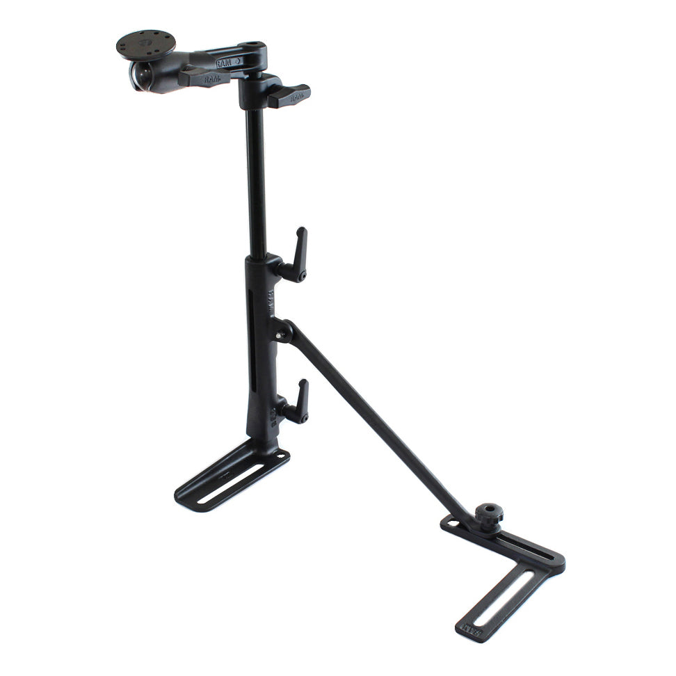 Support RAM® sur rail de siège avec bras pivotant simple