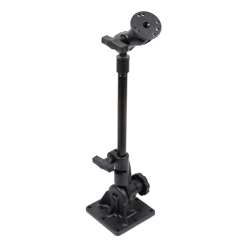 RAM® voetstukhouder met 12" buis en ronde plaat