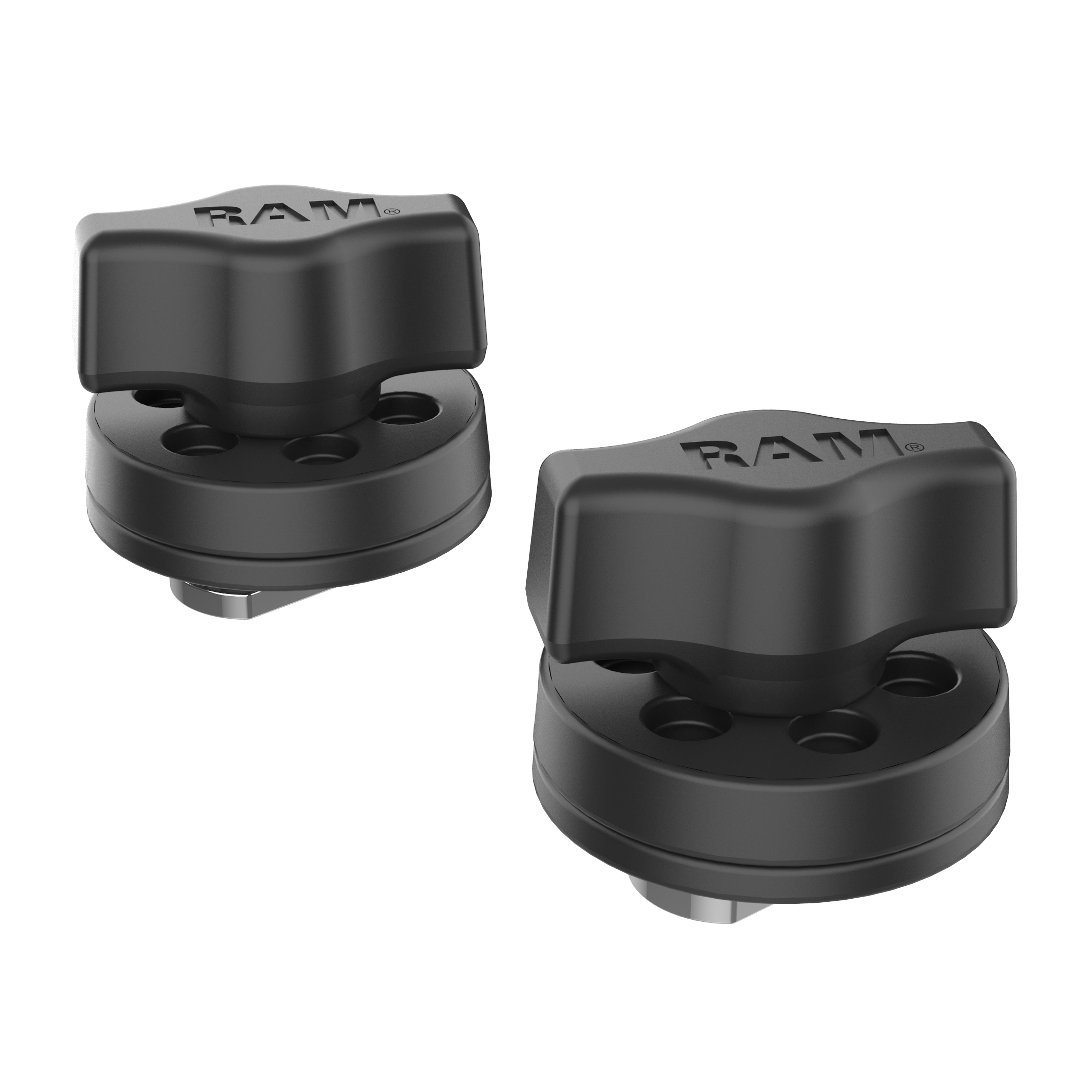 Adaptadores de accesorios de perilla y track RAM® (2 unidades)