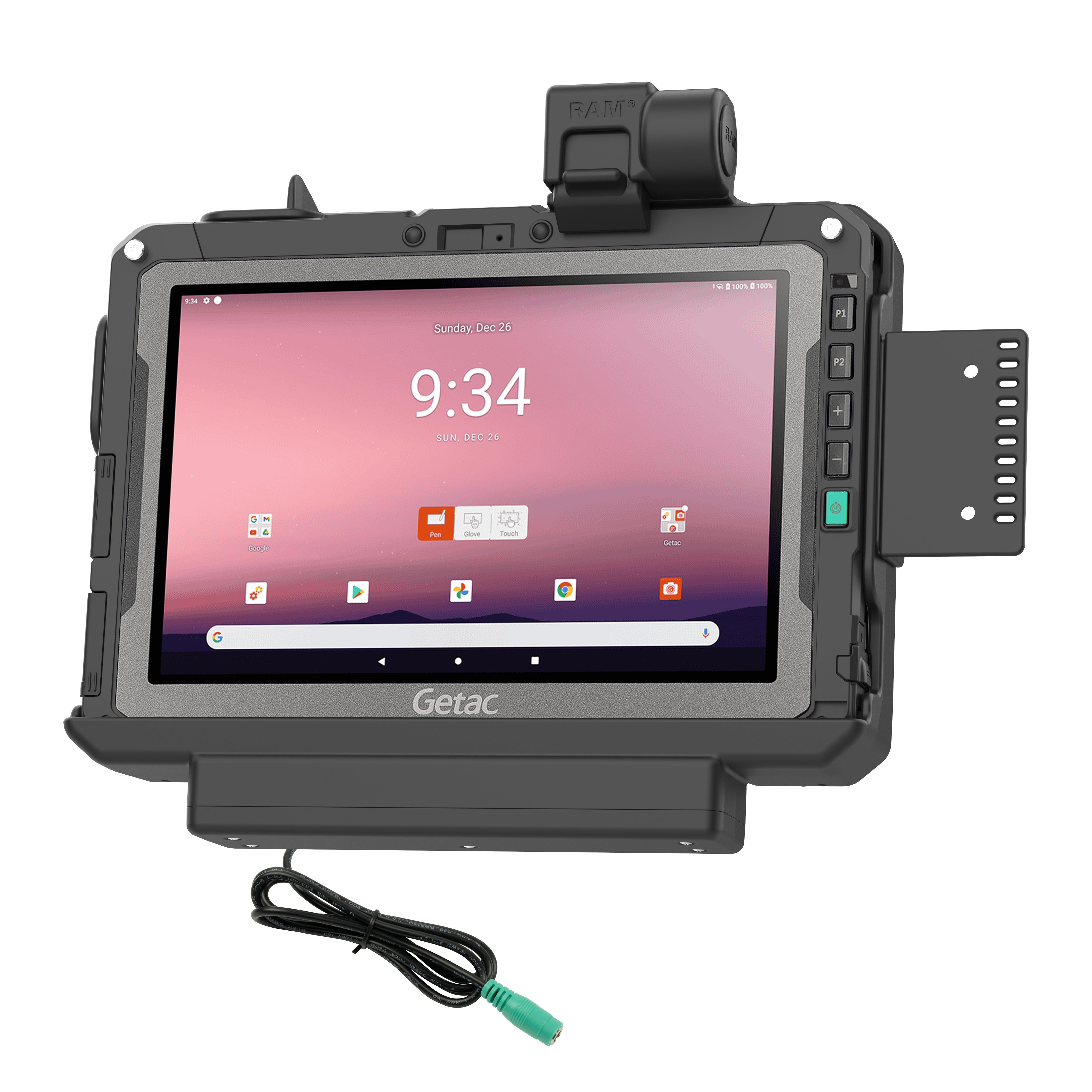 Stacja dokująca RAM® Form-Fit z zasilaniem do Getac ZX10