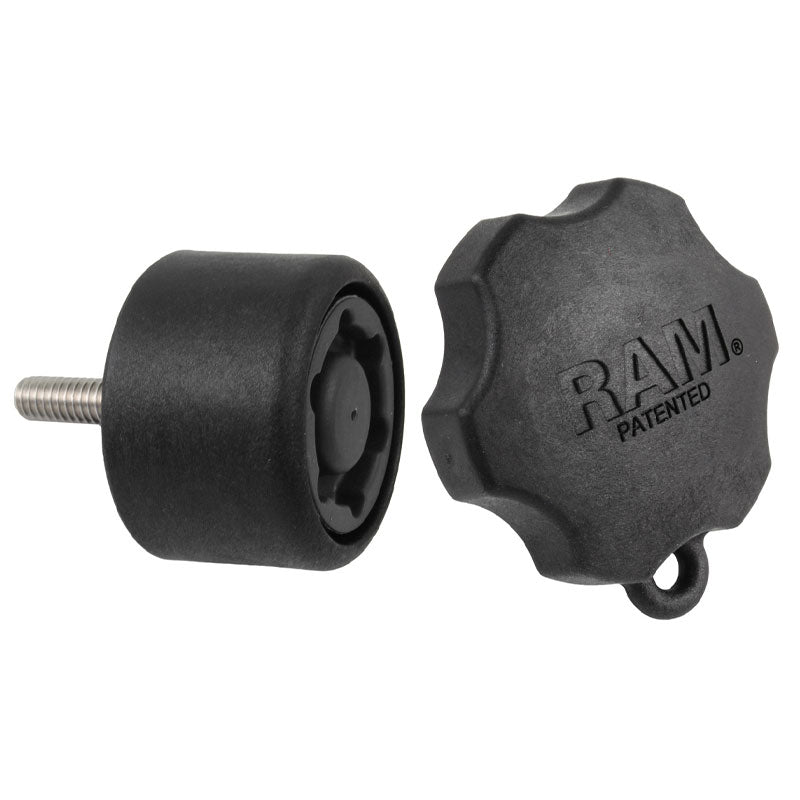 Bouton de sécurité 6 broches RAM® Pin-Lock™ pour plaques à cardan de bras pivotant