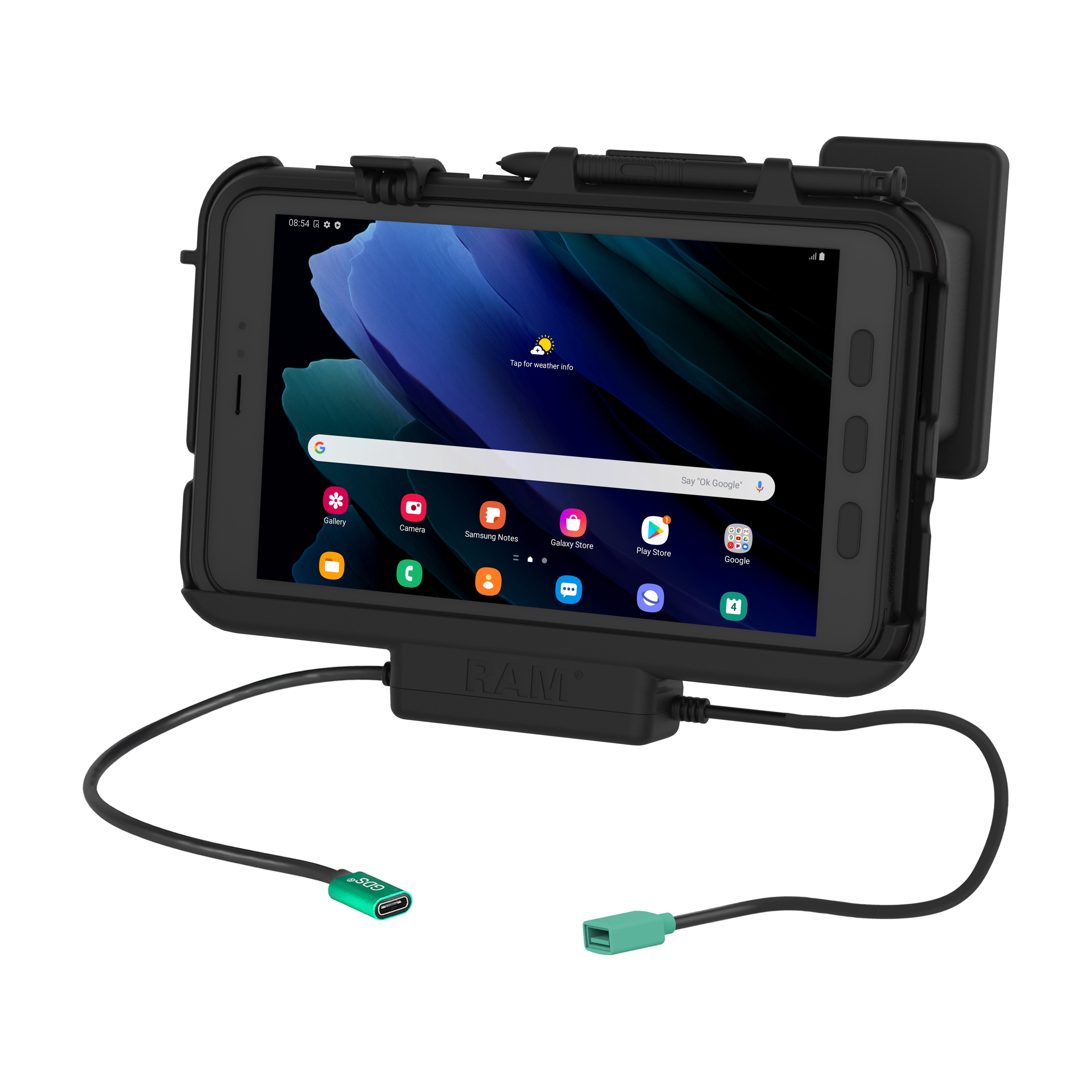 Base de alimentación + datos RAM® para Tab Active3 con OtterBox uniVERSE