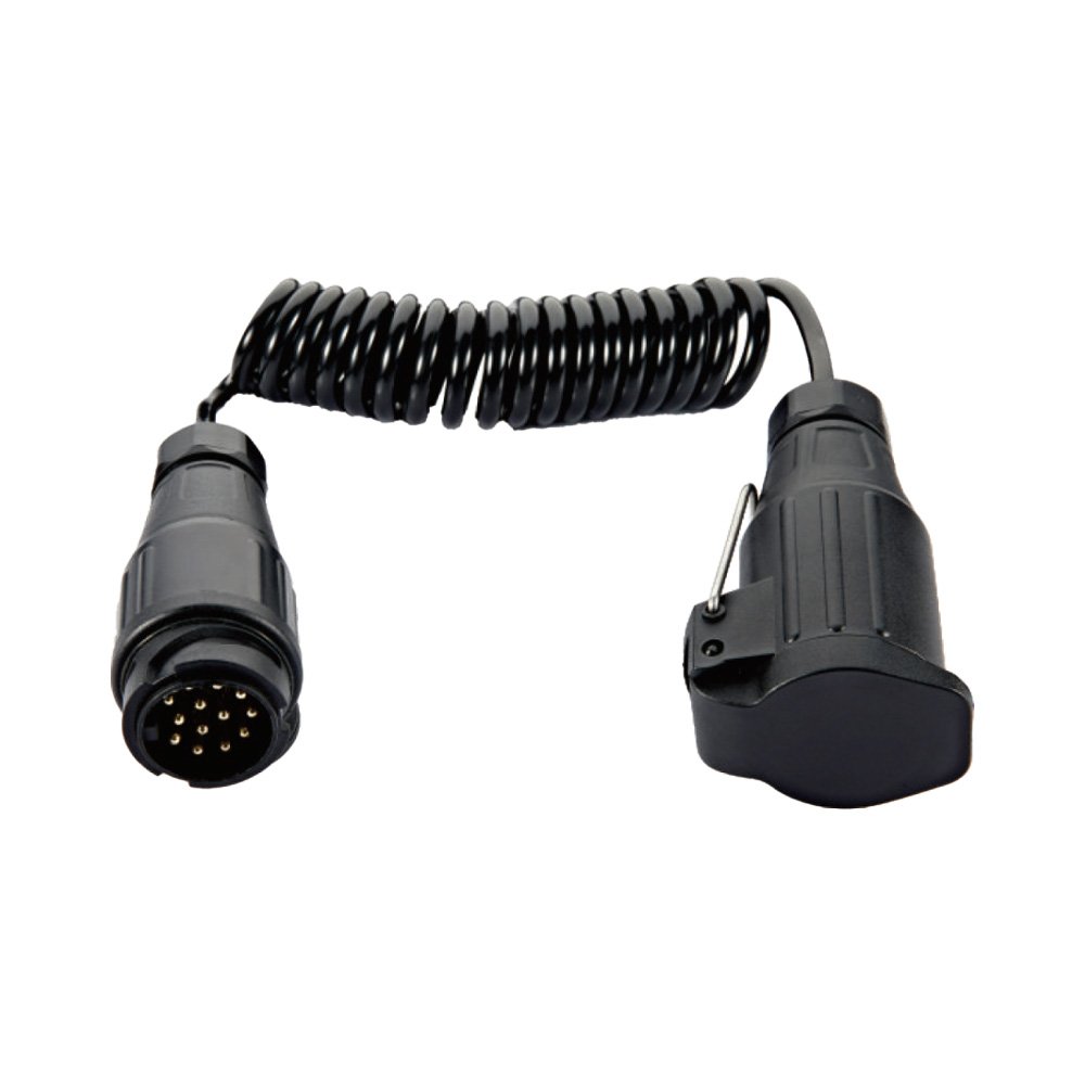 Câble spiralé 13 pôles 12V PVC 3m fiche/prise