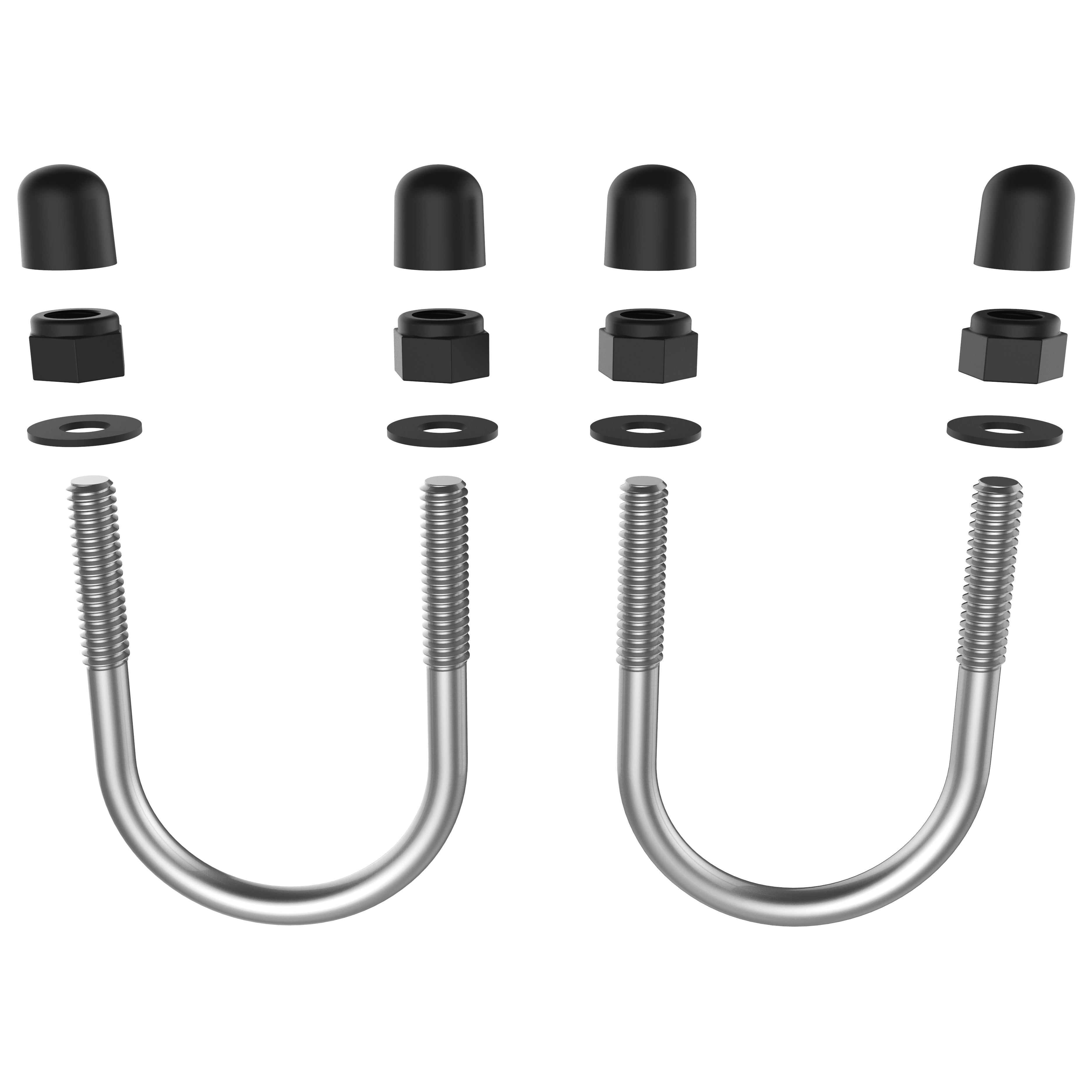 RAM® U-bout bevestigingsmateriaal voor RAM® Tough-Track™ 1.25" - 1.5" rails