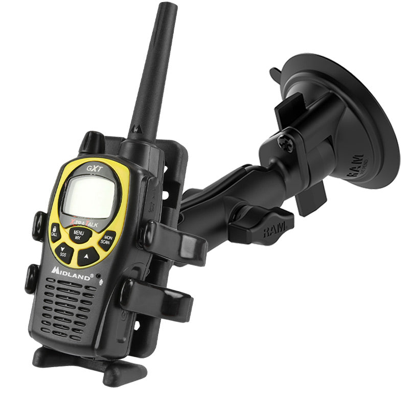 RAM® Finger-Grip™ universele houder met RAM® Twist-Lock™ zuignapbasis