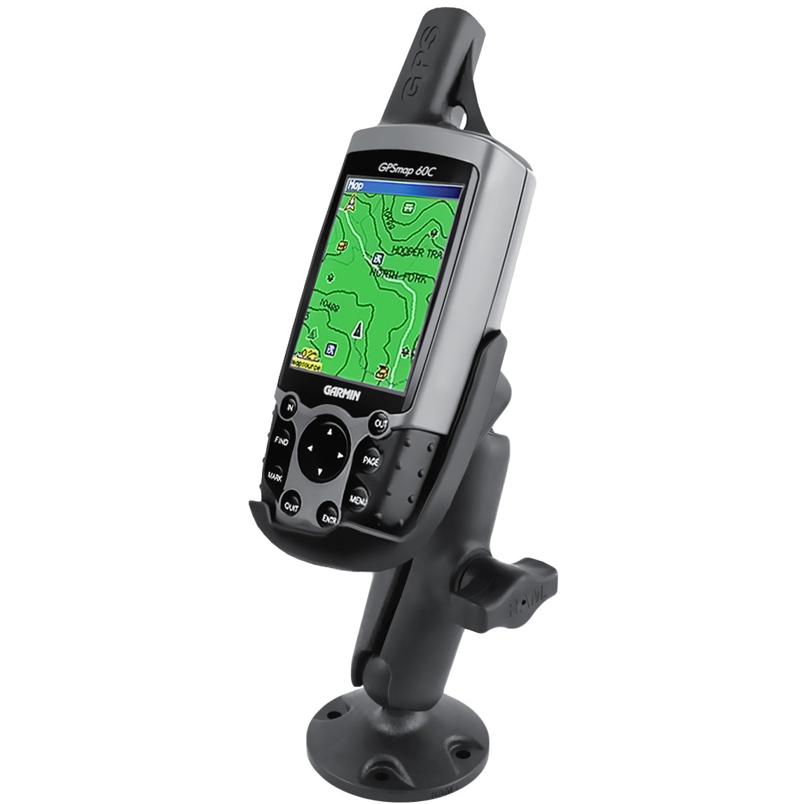 RAM® composiet drill-down houder voor Garmin GPSMAP 60 Series + meer