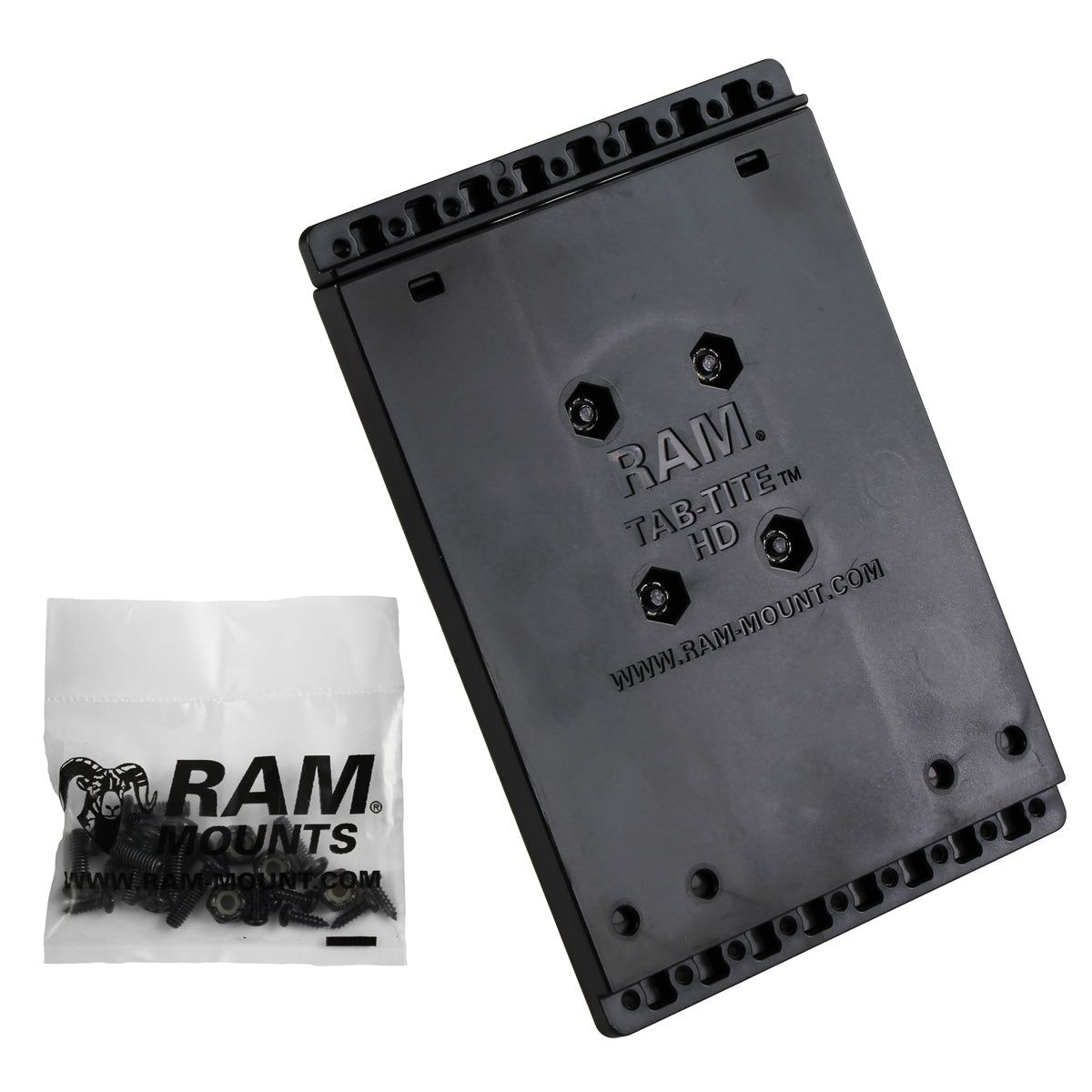 RAM® Tab-Tite™ monteringsplade med kuglebund og hardware