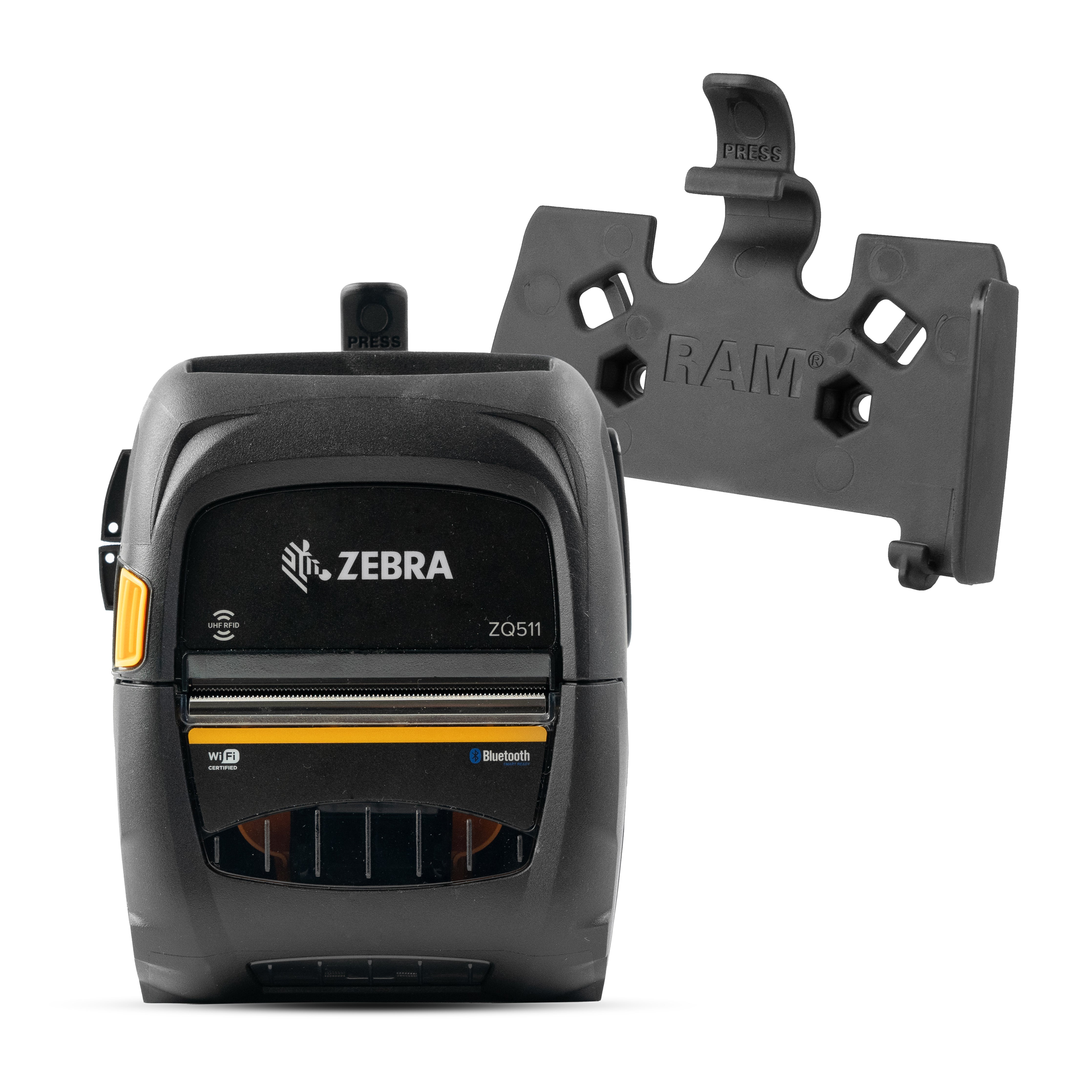 Soporte de liberación rápida RAM® para impresora Zebra ZQ511 Series