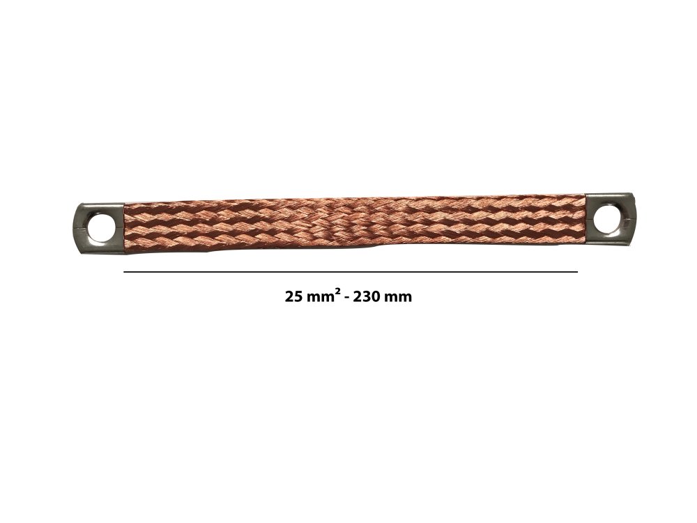 Câble de masse 25mm² 230mm Ø12,5mm