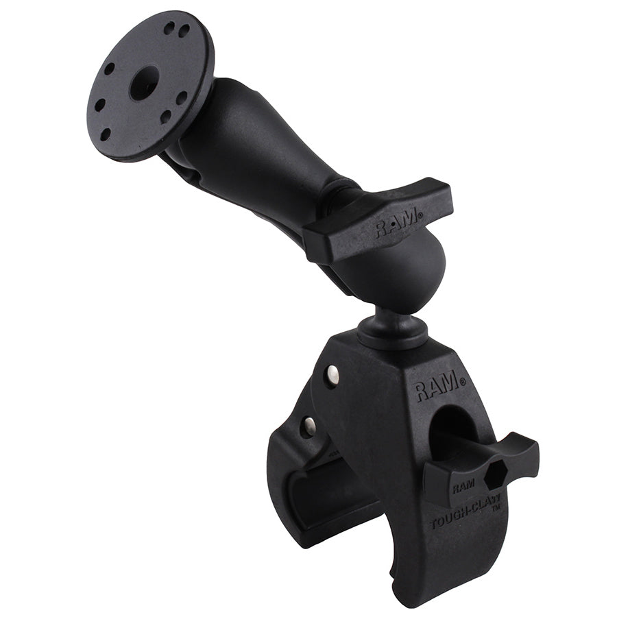 RAM® Tough-Claw™ grote klem dubbele kogelhouder met ronde plaat