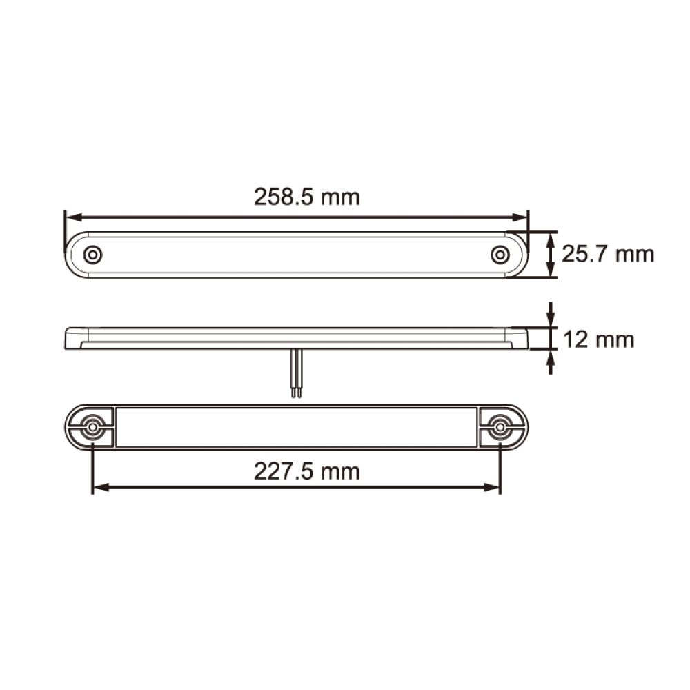 Achter-/Remlicht LED 12-24V