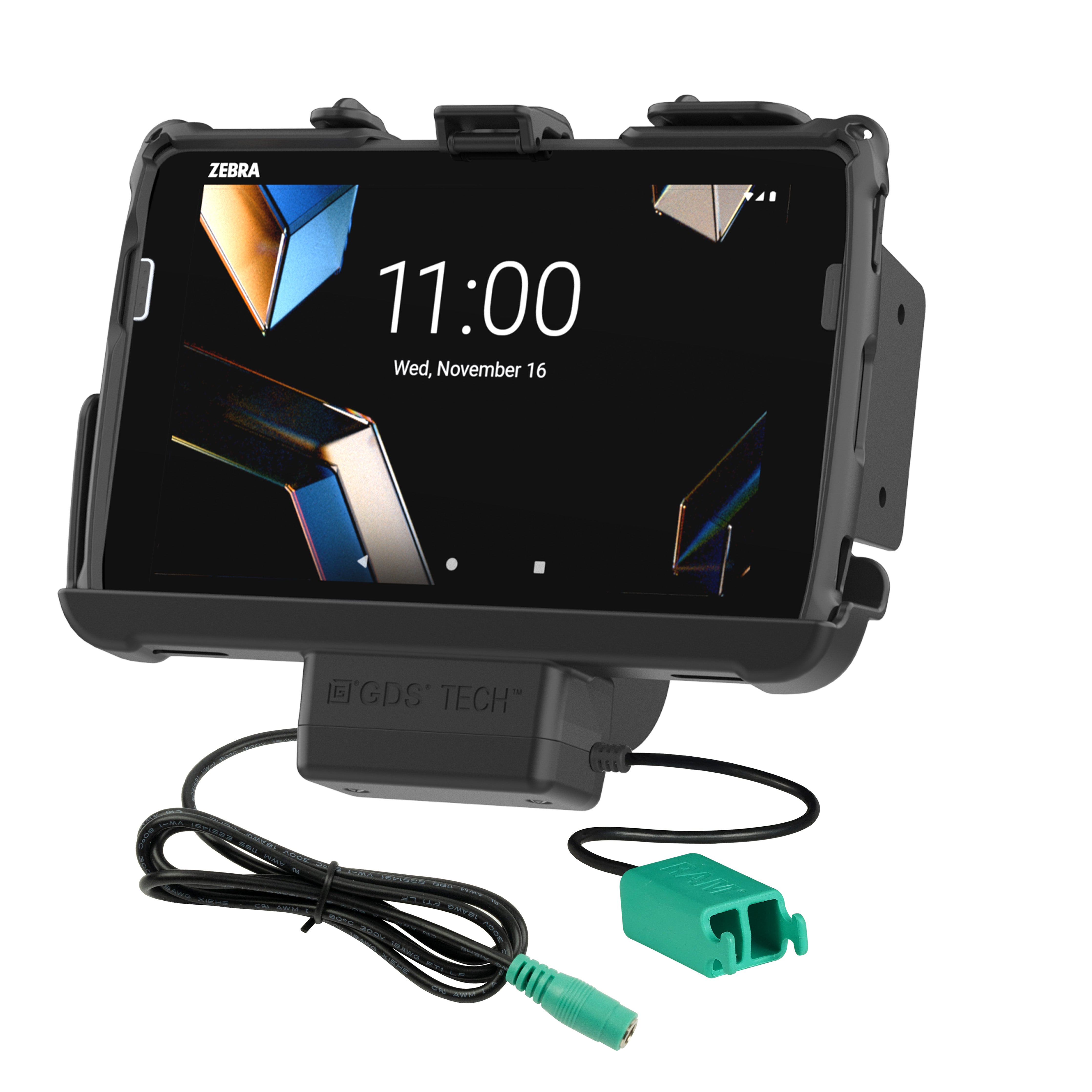 RAM® Tough-Dock™ with power + dual USB for Zebra ET401 & ET4x 8"