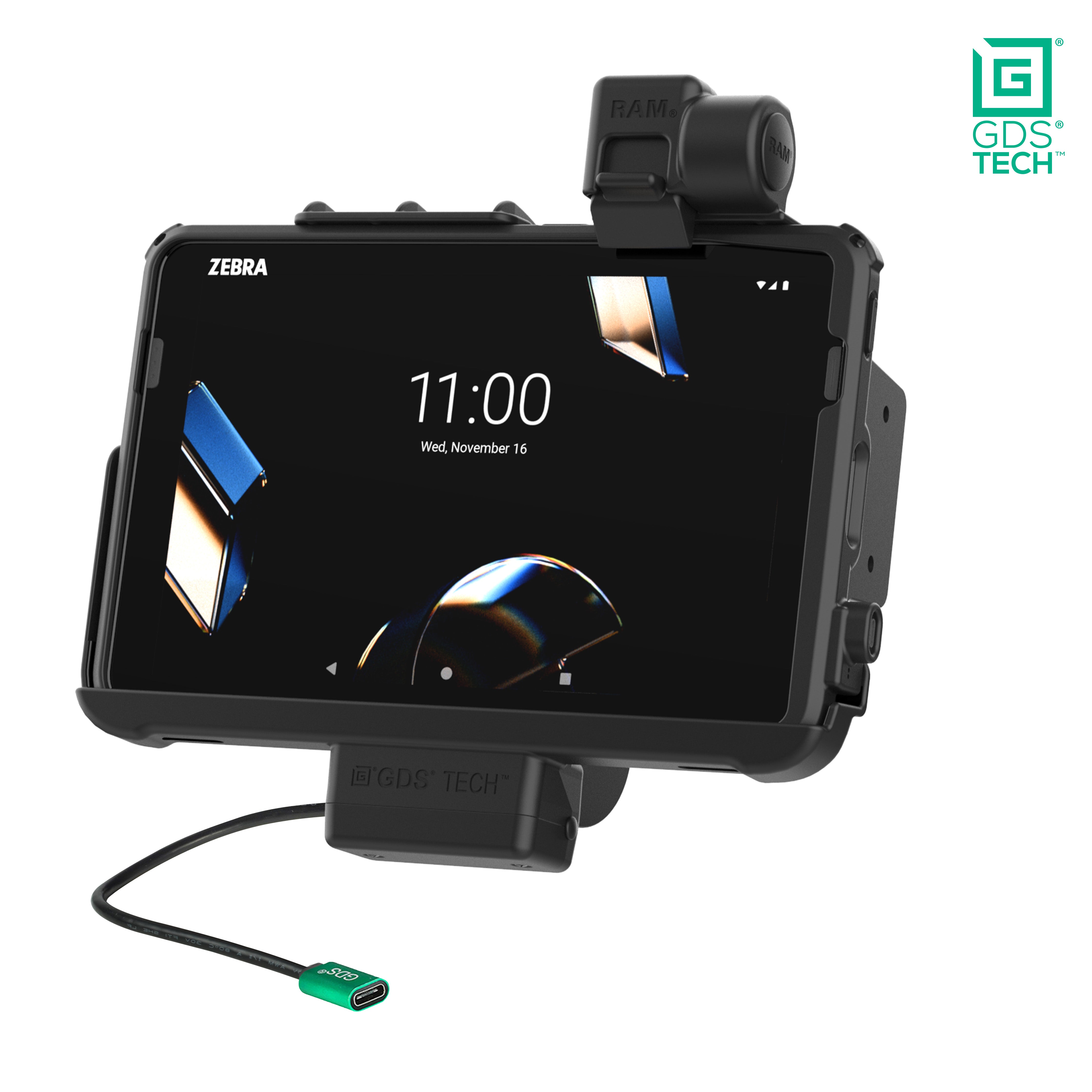 GDS® dock met vergrendeling voor Zebra ET401 & ET4x 10" met IntelliSkin®
