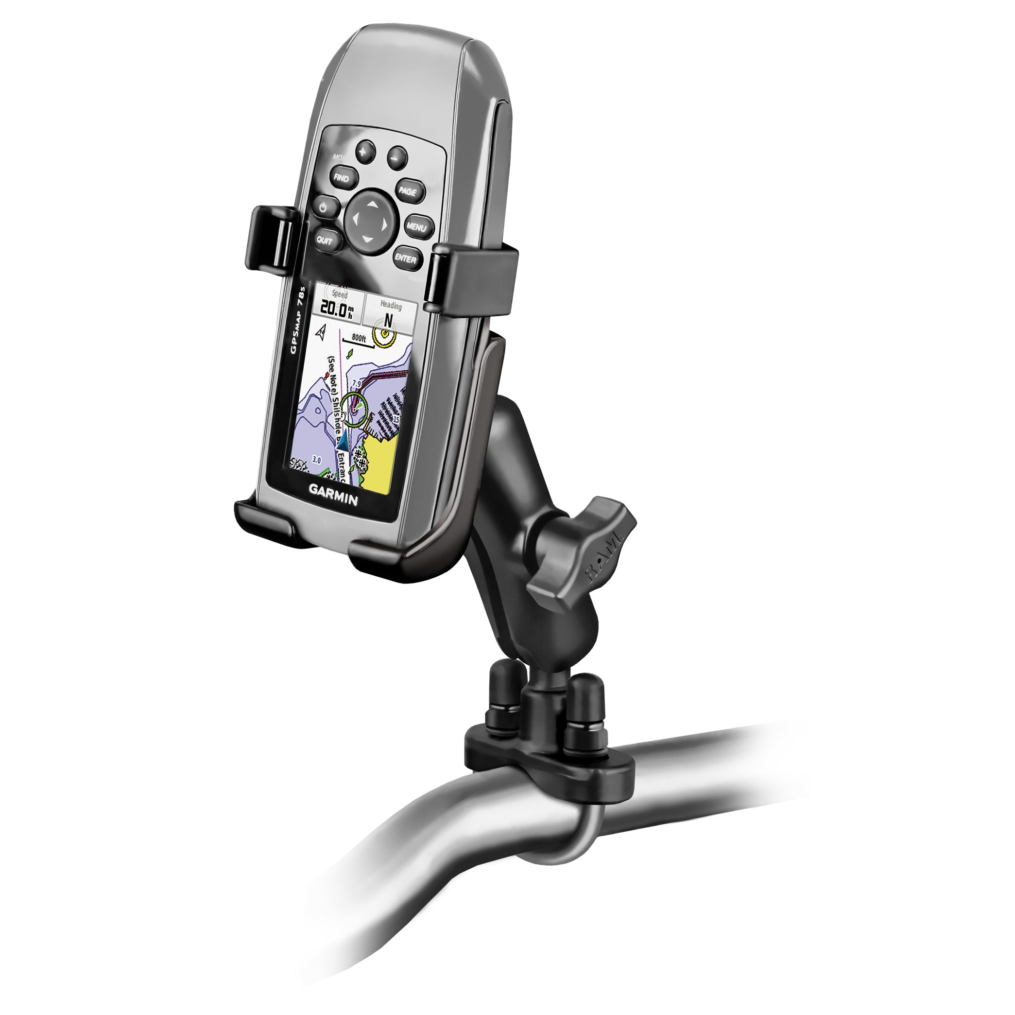 RAM® U-bouthouder voor Garmin GPSMAP 73, 78, 78S, 78SC – roestvrij staal