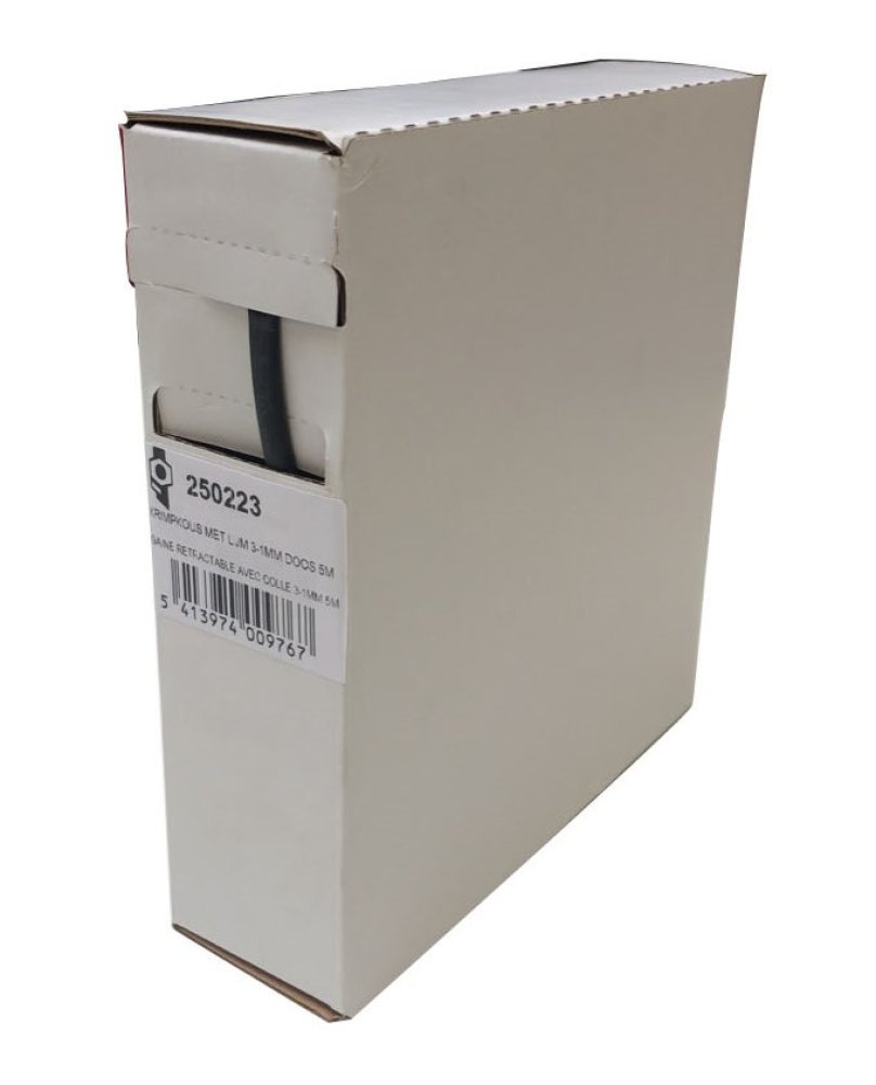 Gaine thermorétractable avec colle 3-1mm 5m