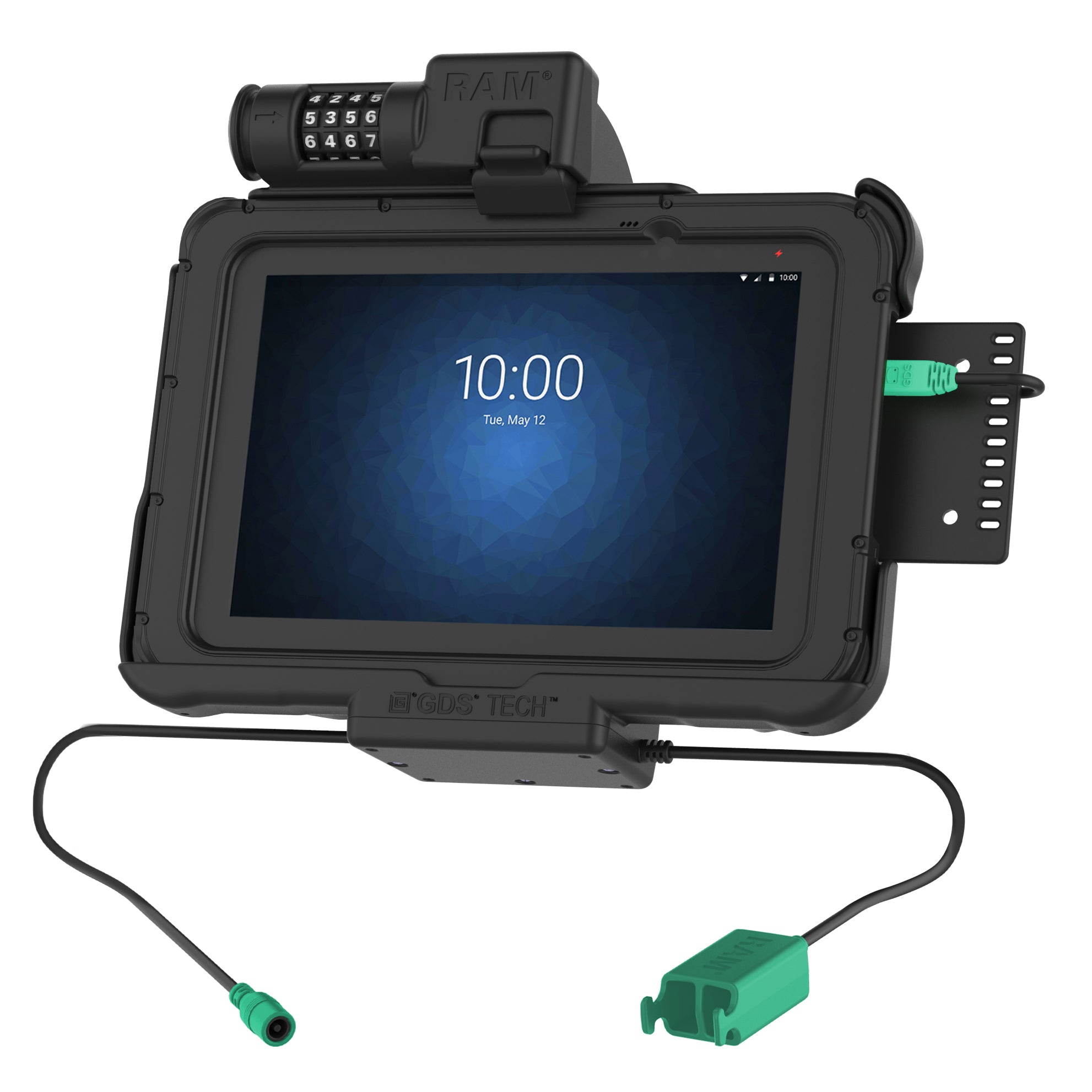 GDS® dock met cijferslot, voeding + dubbele USB voor Zebra ET5x 8.3" & 8.4"