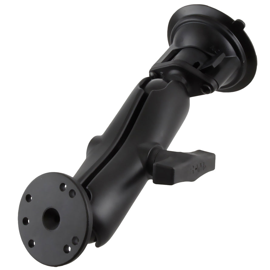 RAM® Twist-Lock™ zuignaphouder met ronde plaatadapter – medium