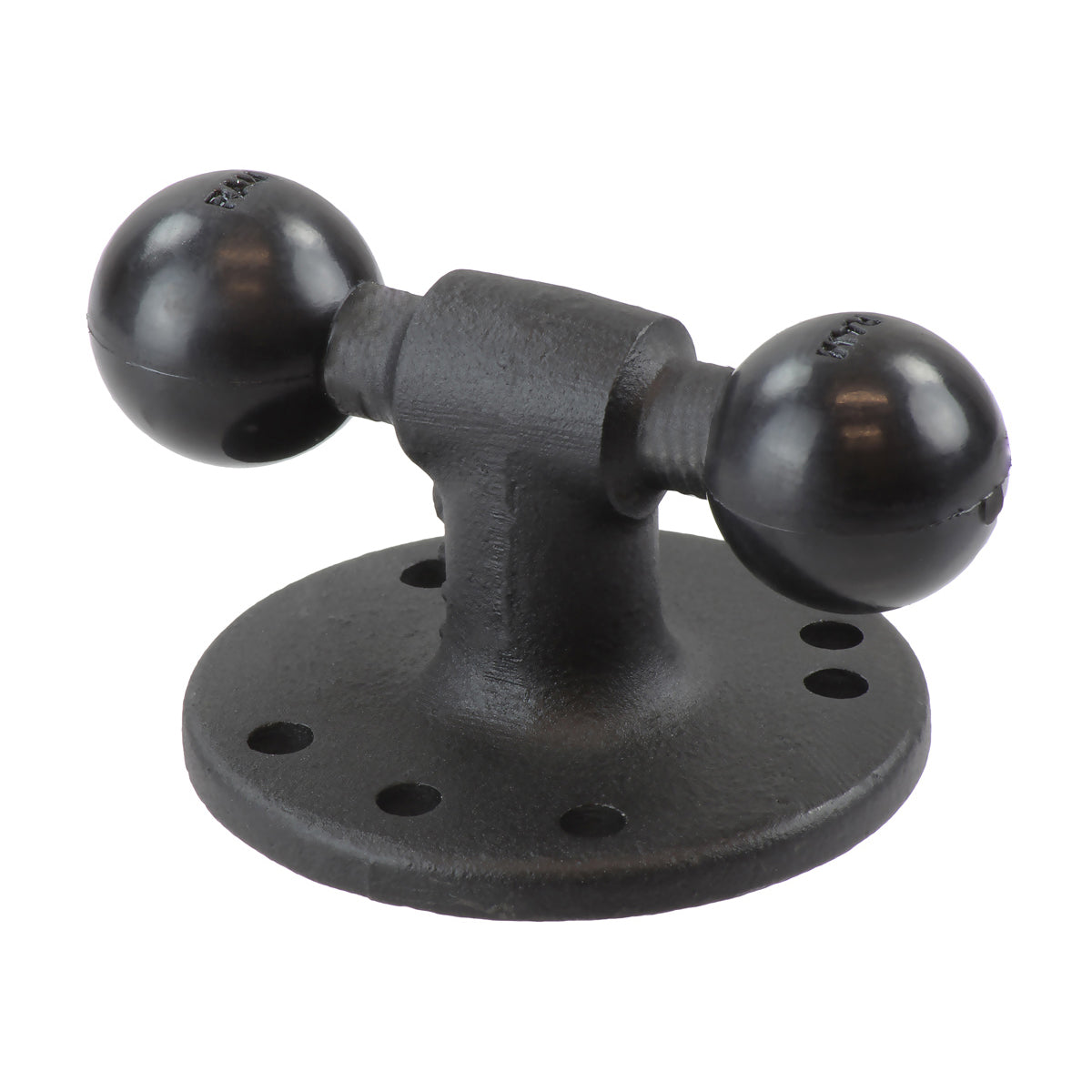 RAM® dubbele kogeladapter met ronde basis - B-formaat