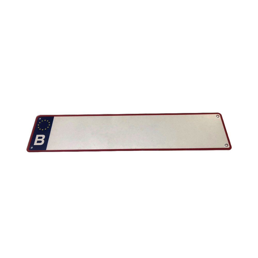 Nummerplaat plexi bedrukt 52x11cm 4 gaten