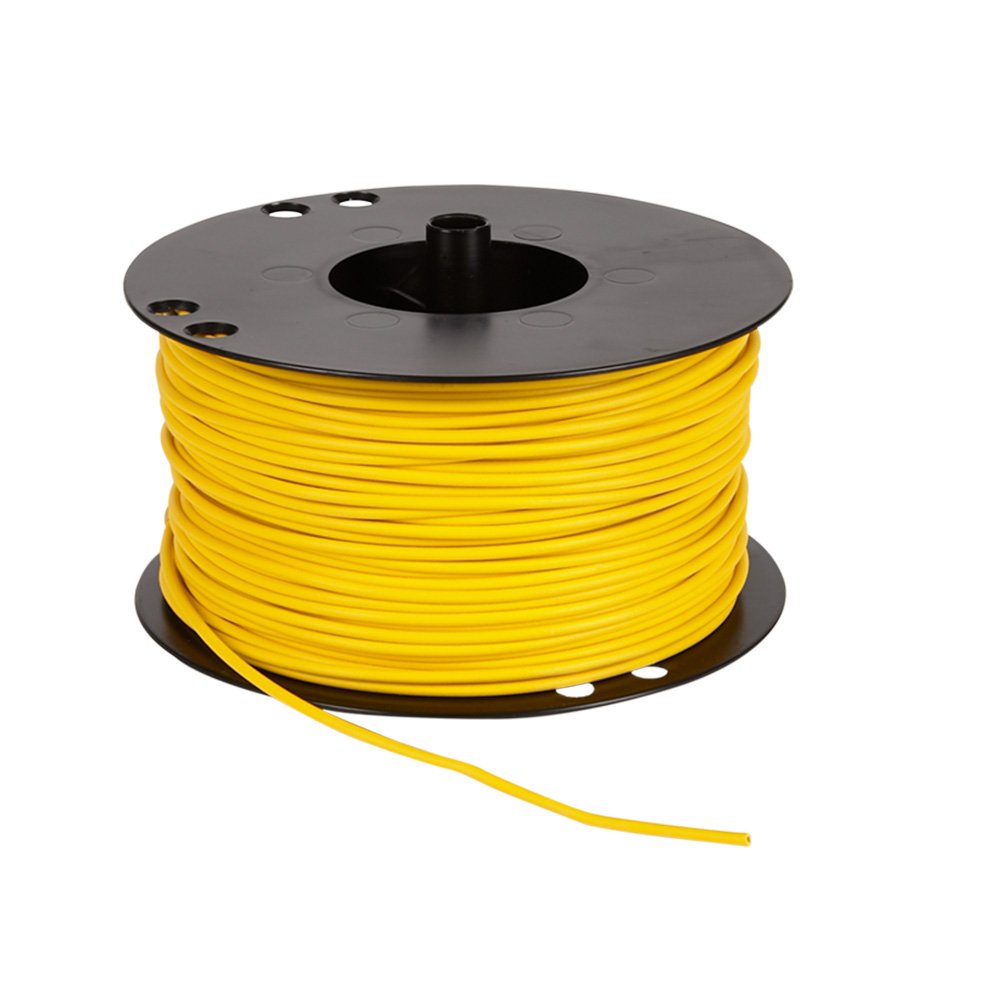 Ledning 1,5mm² 100m spole gul