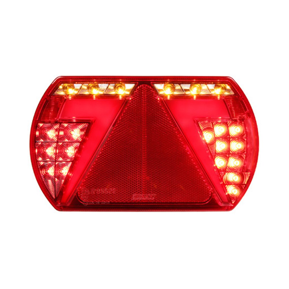 Achterlicht LED 12V 6-functie 5-pin links GloTrac