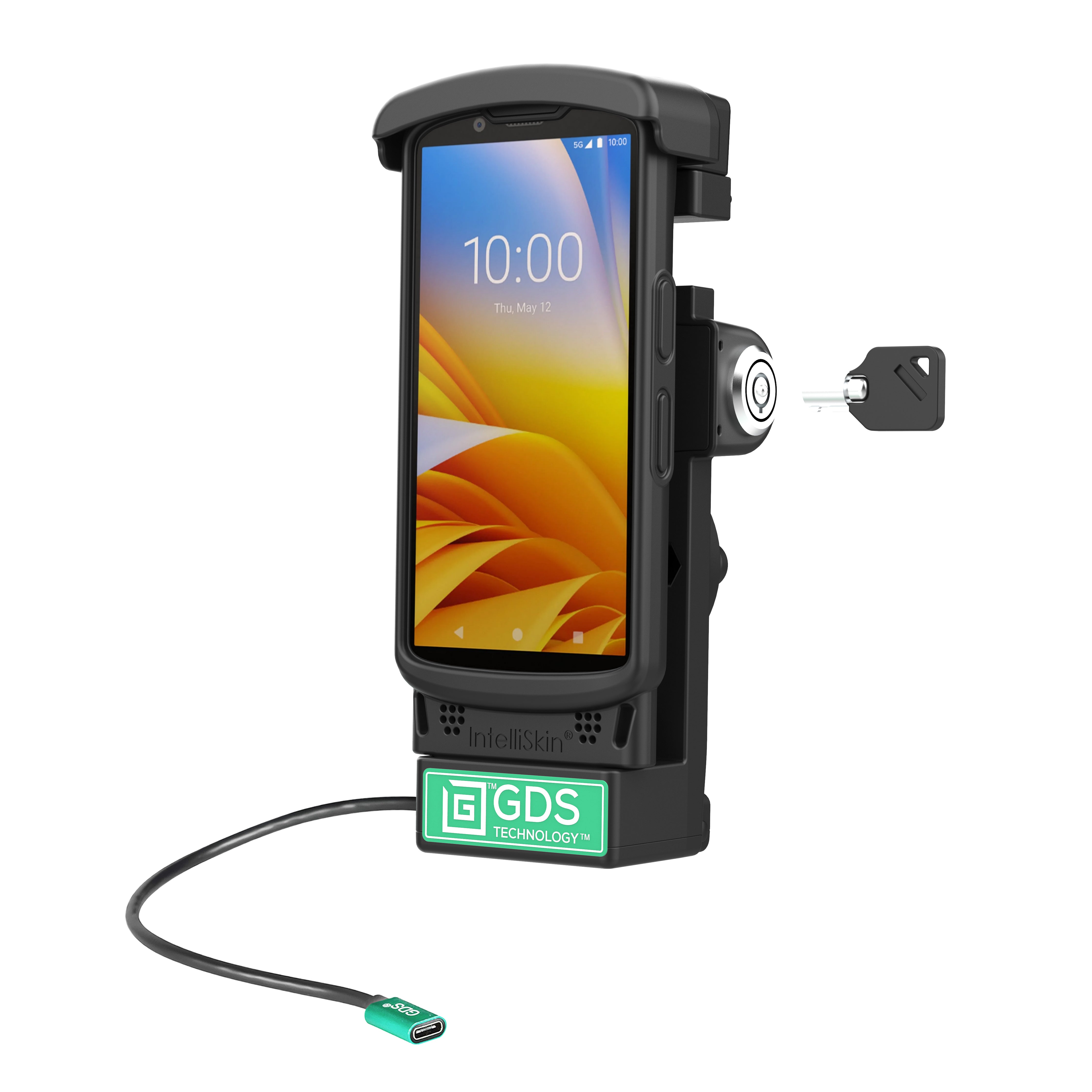 GDS® vergrendelbare gevoede dock voor Zebra TC2x en TC5x