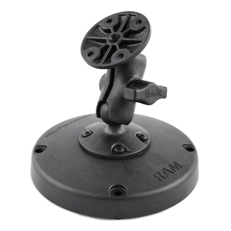 RAM® composiet platform dubbele kogelhouder met ronde plaat
