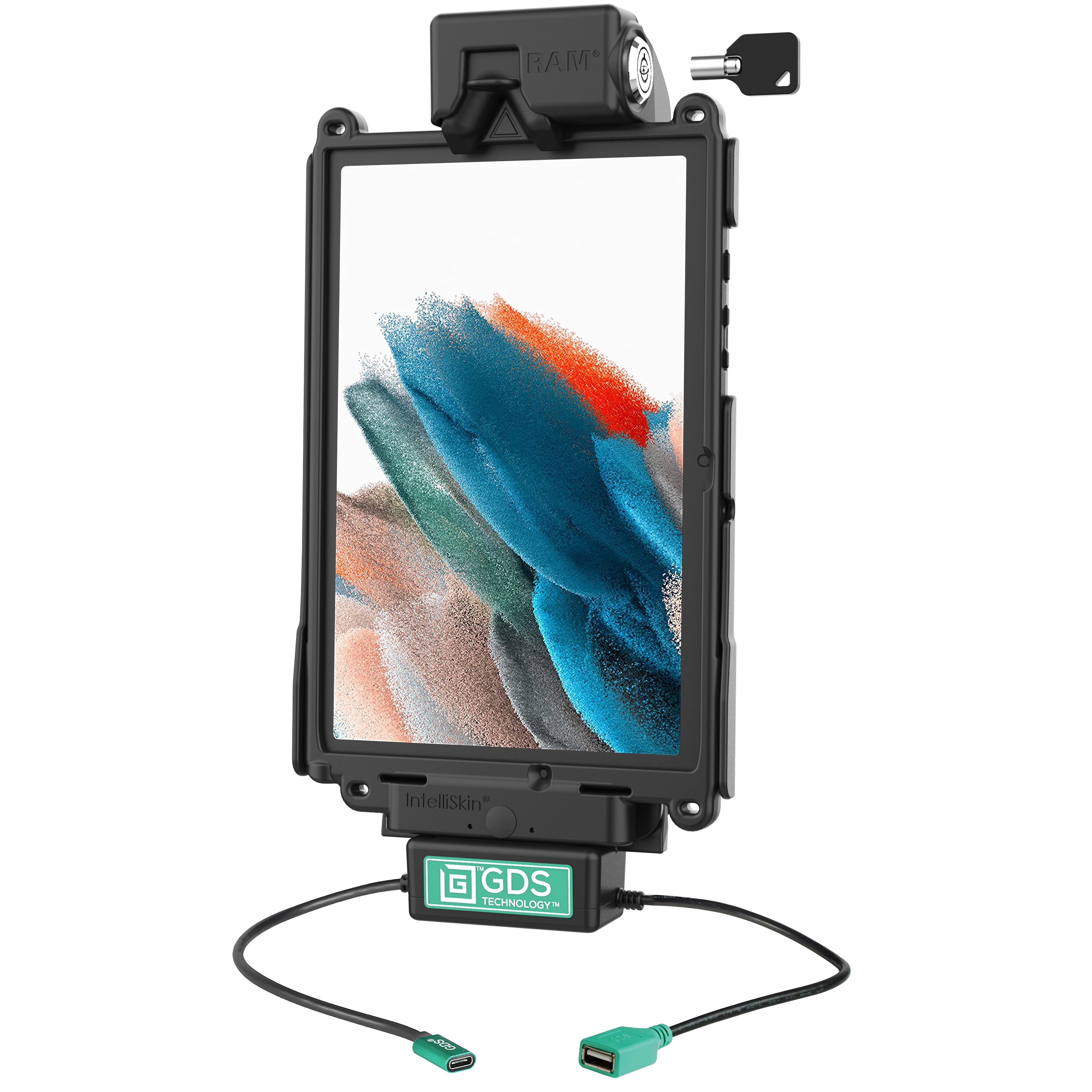 Vergrendelbare GDS® Tough-Dock™ + enkele USB-A voor Samsung Tab A8 10.5" SM-X200