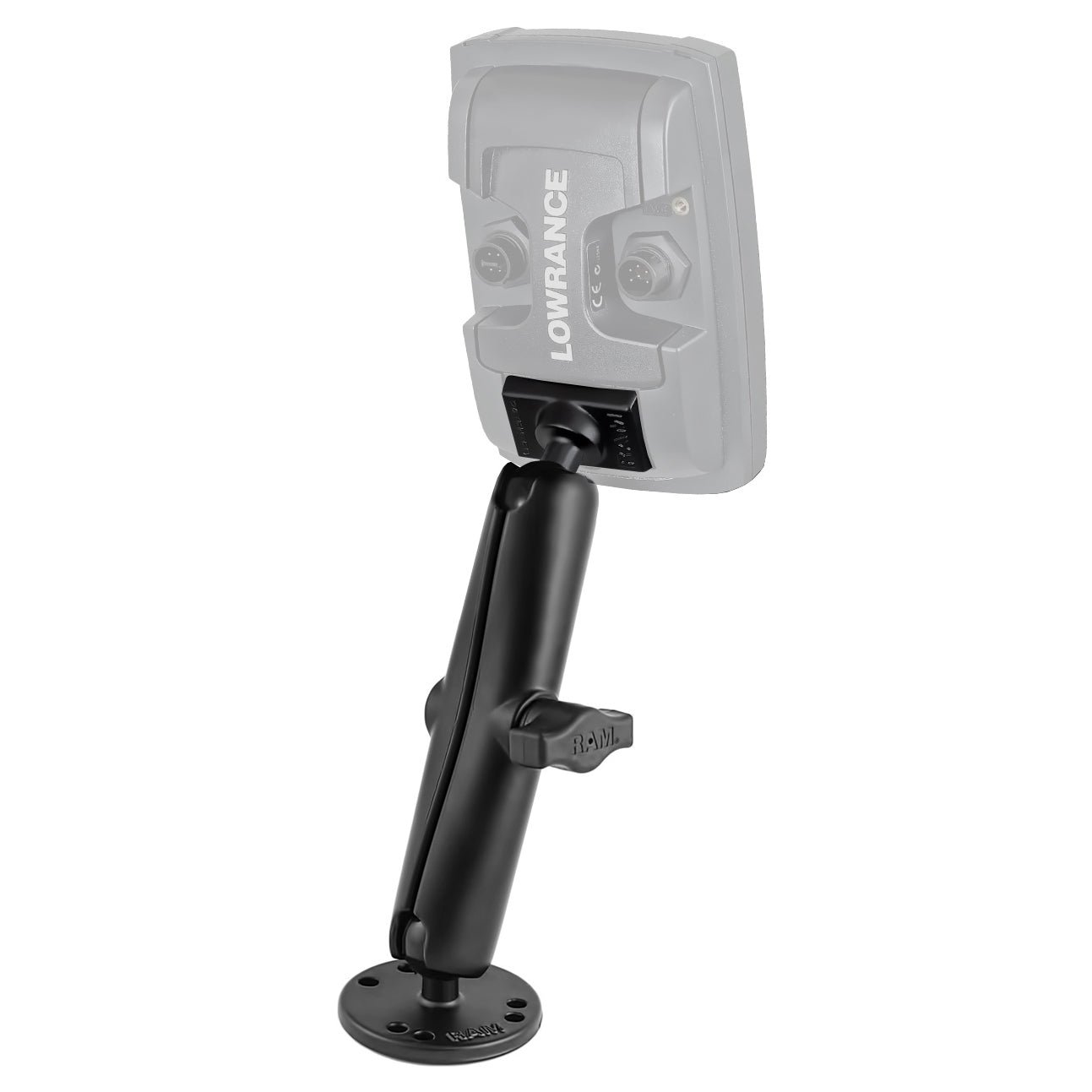 RAM® dubbele-kogelhouder voor Lowrance Elite-4 & Mark-4