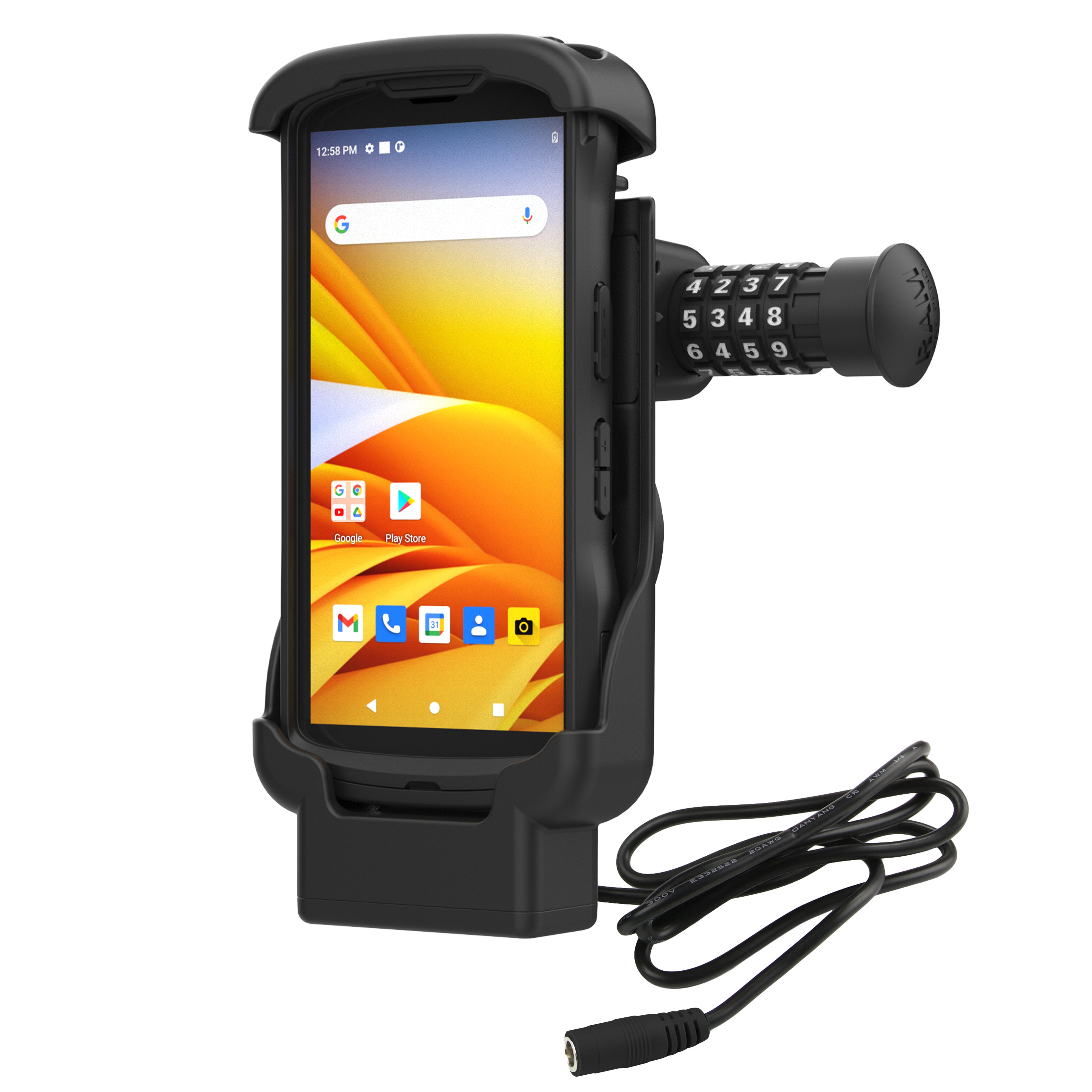 RAM® Combo-Locking form-fit powered dock voor Zebra TC53 & TC58