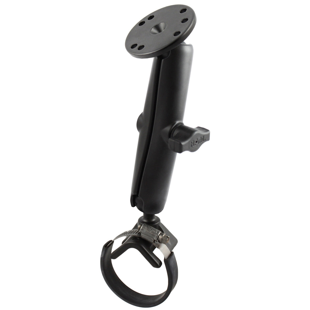 Ensemble à double rotule avec collier de serrage RAM® 2" - 3" avec plaque AMPS - long
