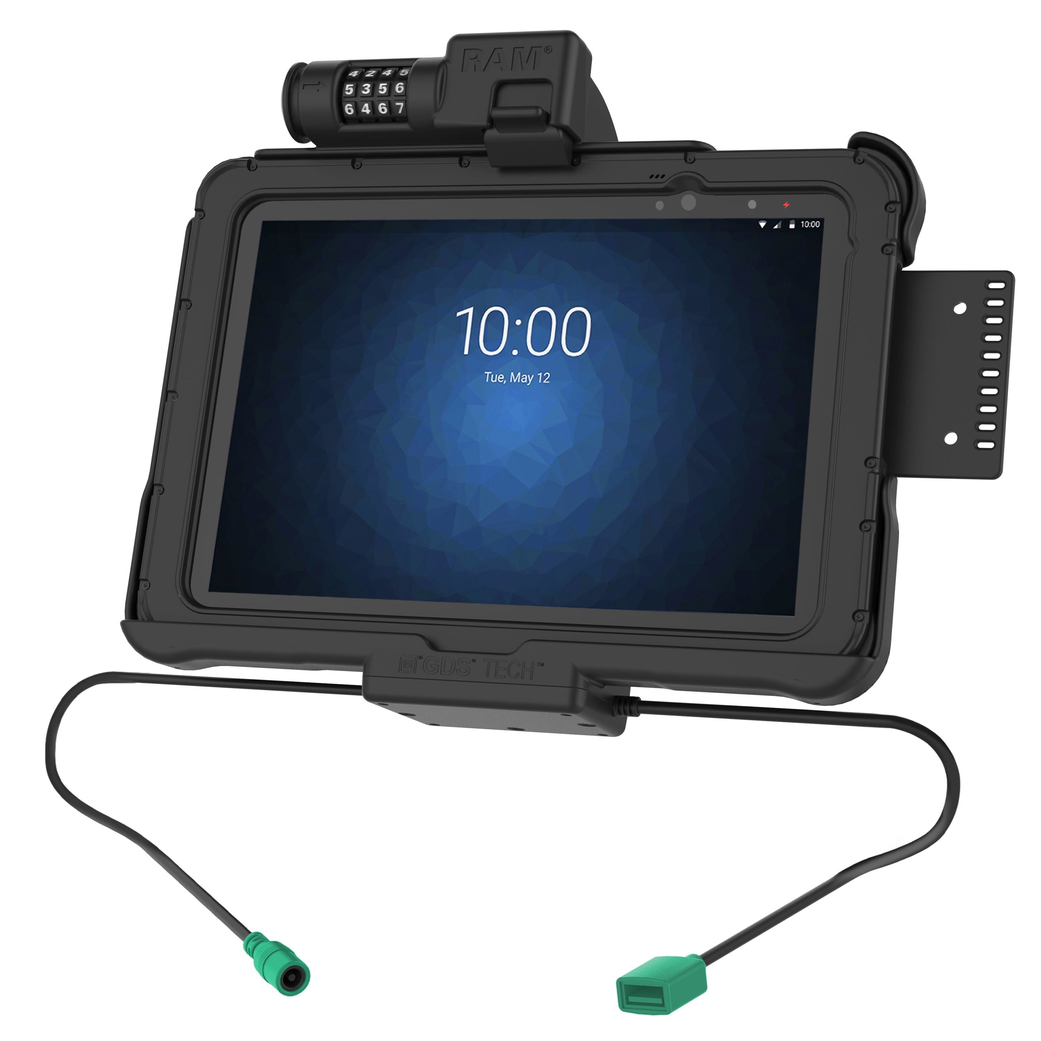GDS® dock met cijferslot, voeding + data voor Zebra ET5x 10.1" serie